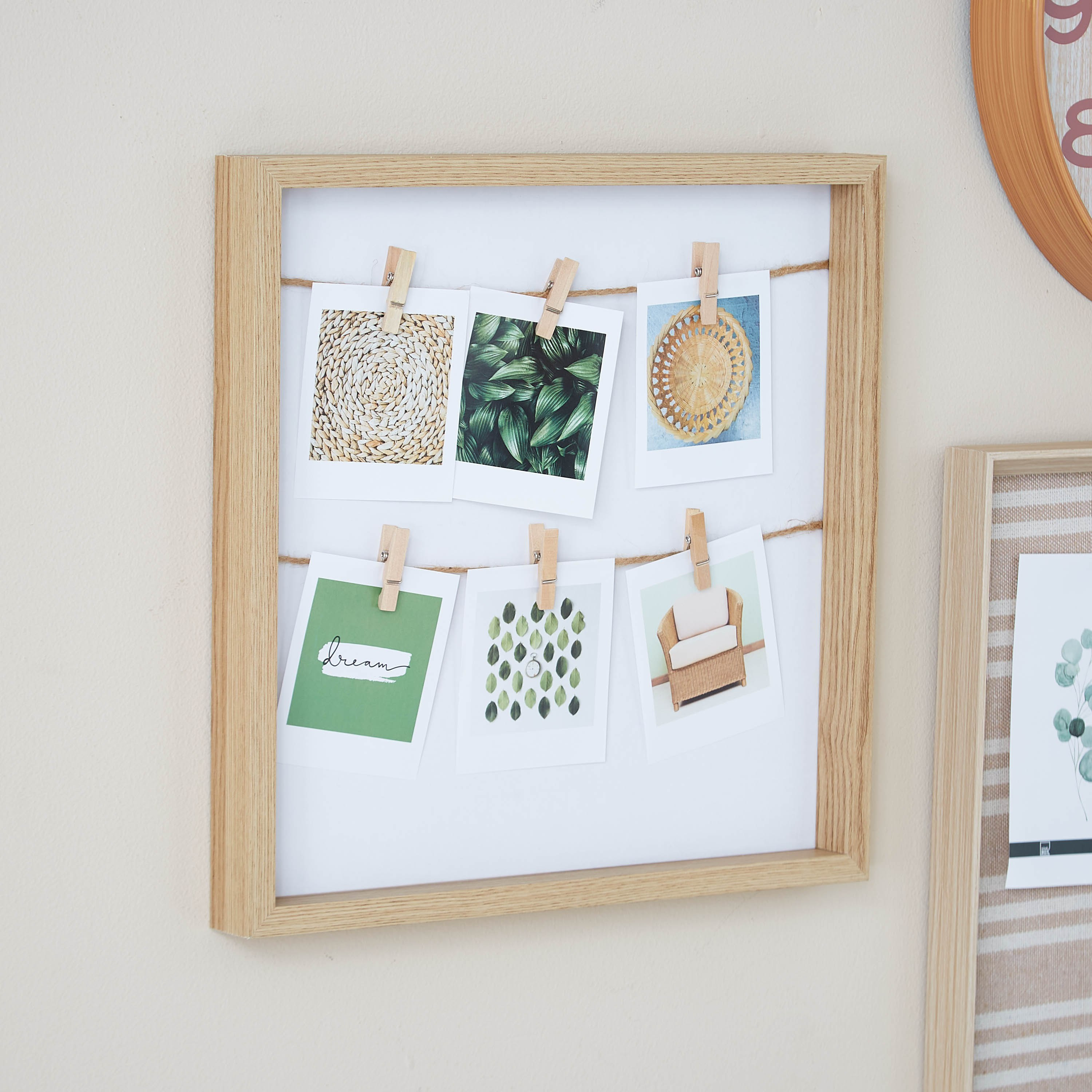 برواز صور إم دي إف مع حبل من جيري - 34x34x3 سم-hbxbedroom-decorandaccessories-photoframes-image-2