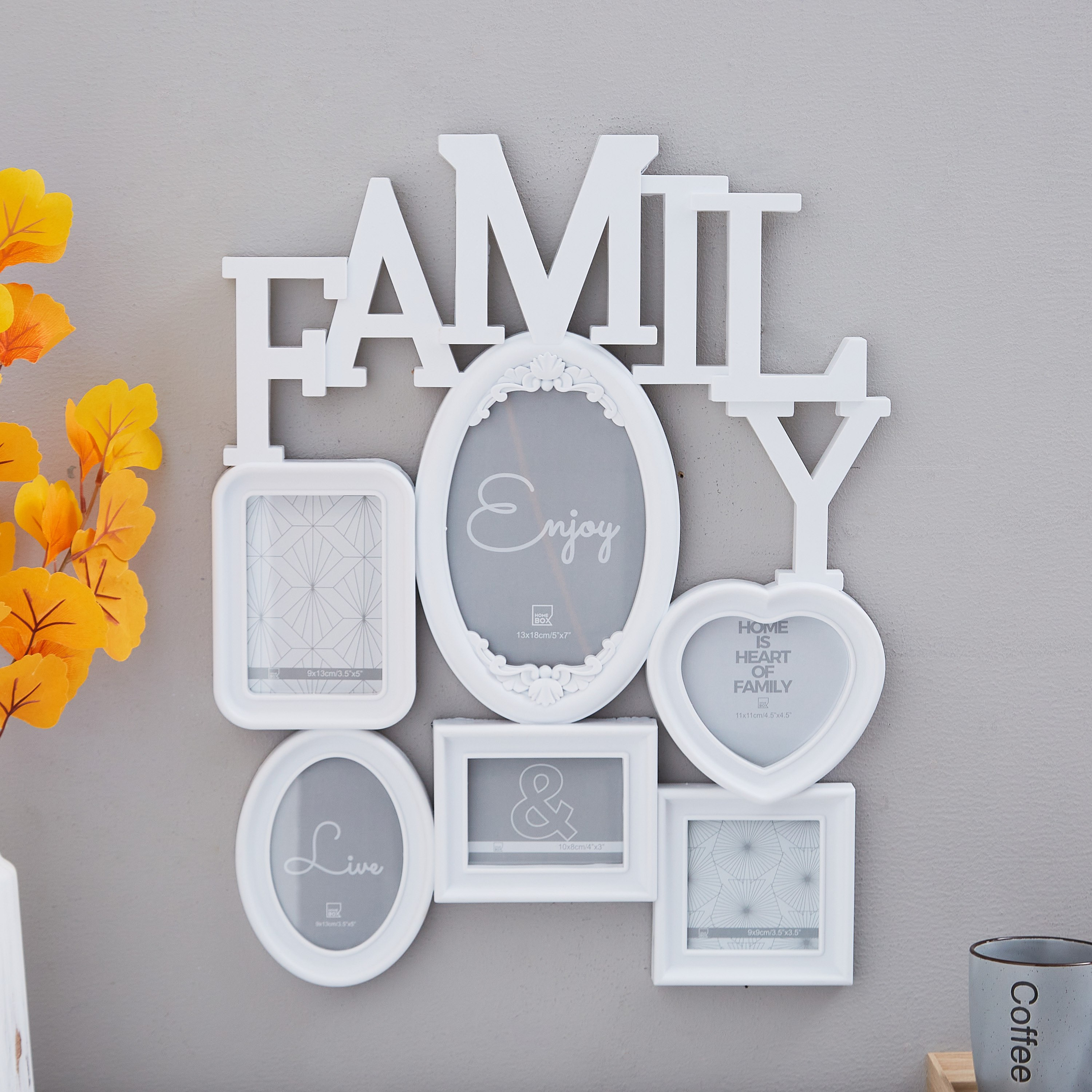 إطار صور 6 فتحات إم دي أف من كيرا فاميلي - 39x2x50 سم-hbxbedroom-decorandaccessories-photoframes-image-1
