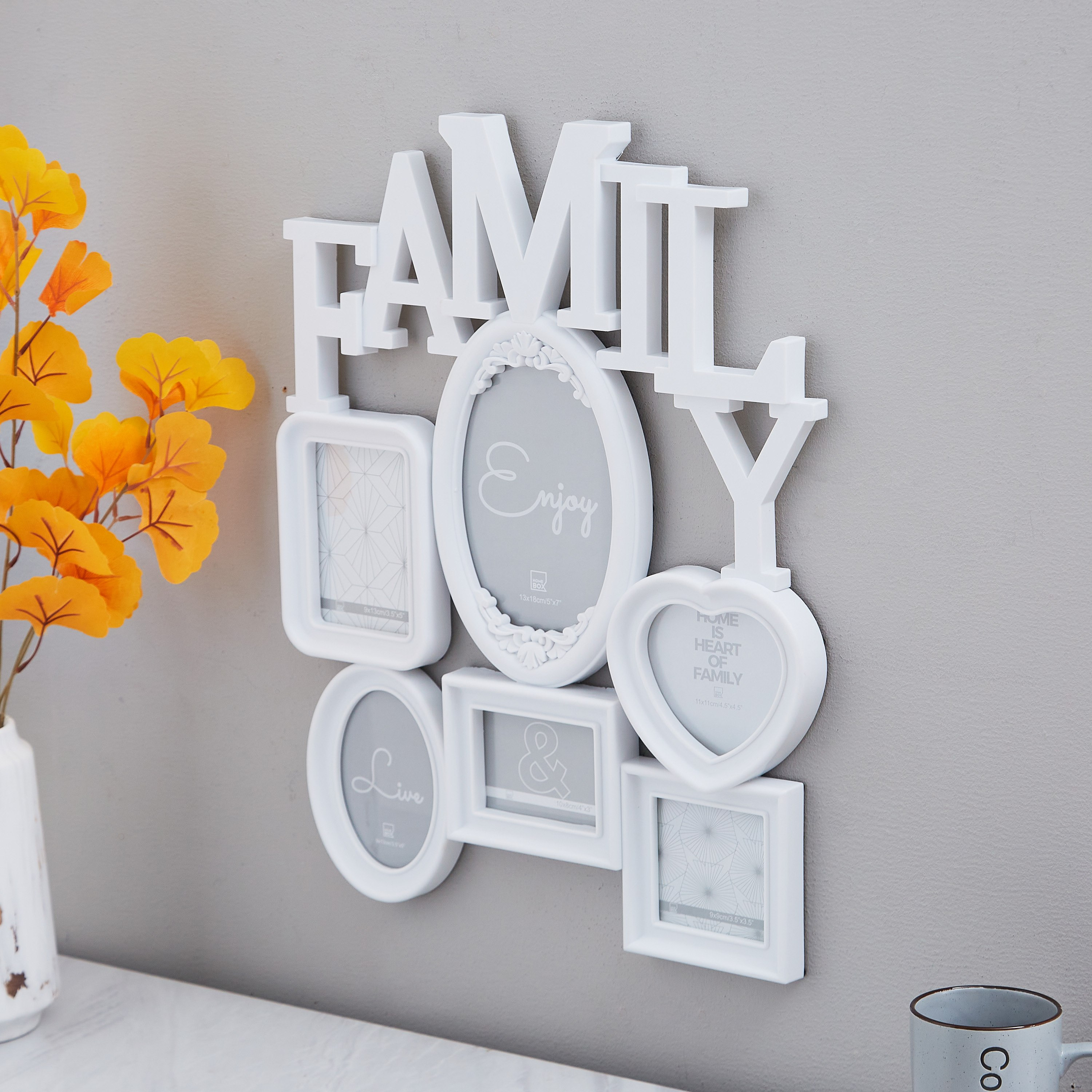 إطار صور 6 فتحات إم دي أف من كيرا فاميلي - 39x2x50 سم-hbxbedroom-decorandaccessories-photoframes-image-2