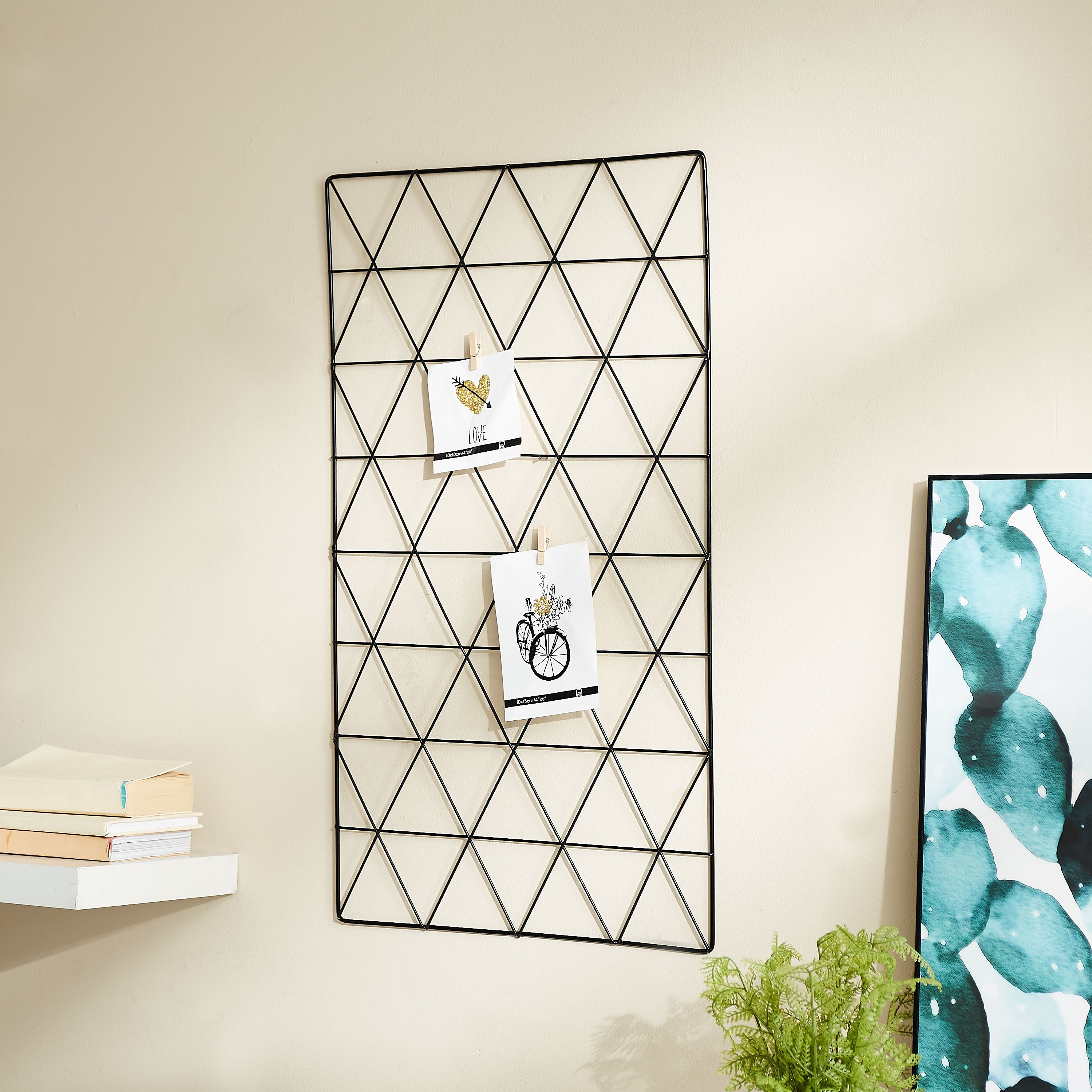 Kiera Metal Photo Frame with Grid - 40x1x70 cm-hbxbedroom-decorandaccessories-photoframes-image-2