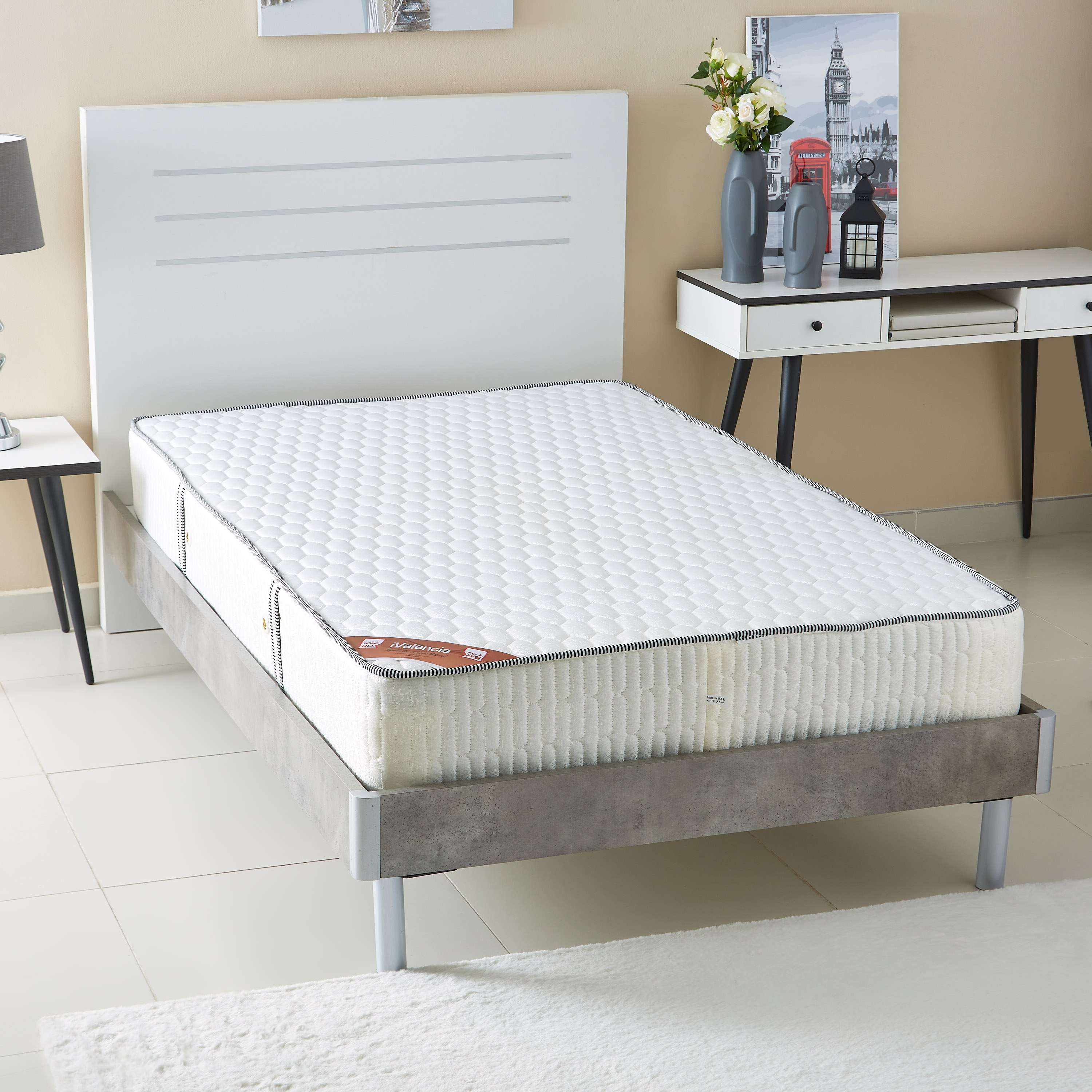 iValencia Twin Bonnell Spring Mattress - 120x200x22 cm-hbxfurniture-mattresses-twin-image-2