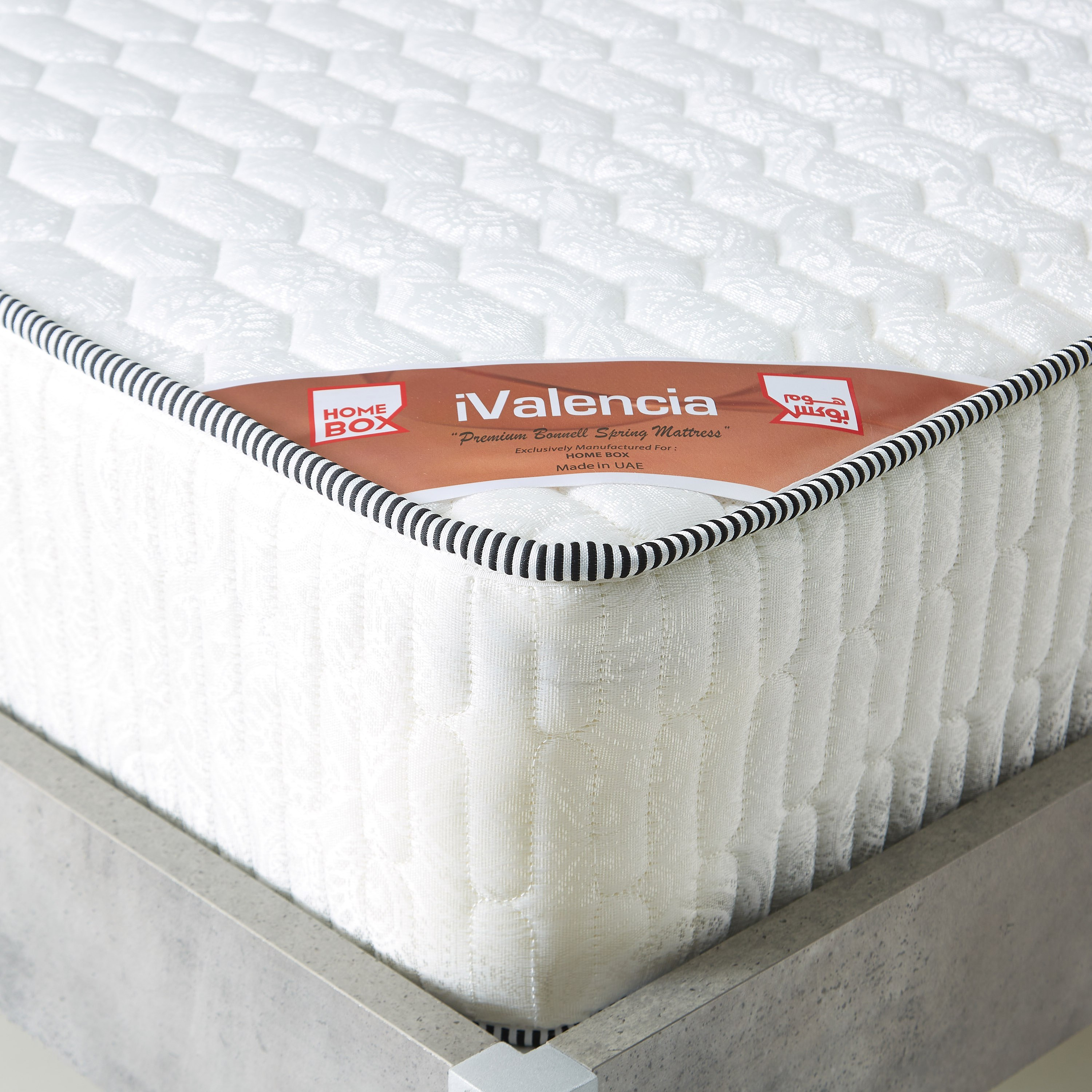 iValencia Twin Bonnell Spring Mattress - 120x200x22 cm-hbxfurniture-mattresses-twin-image-4