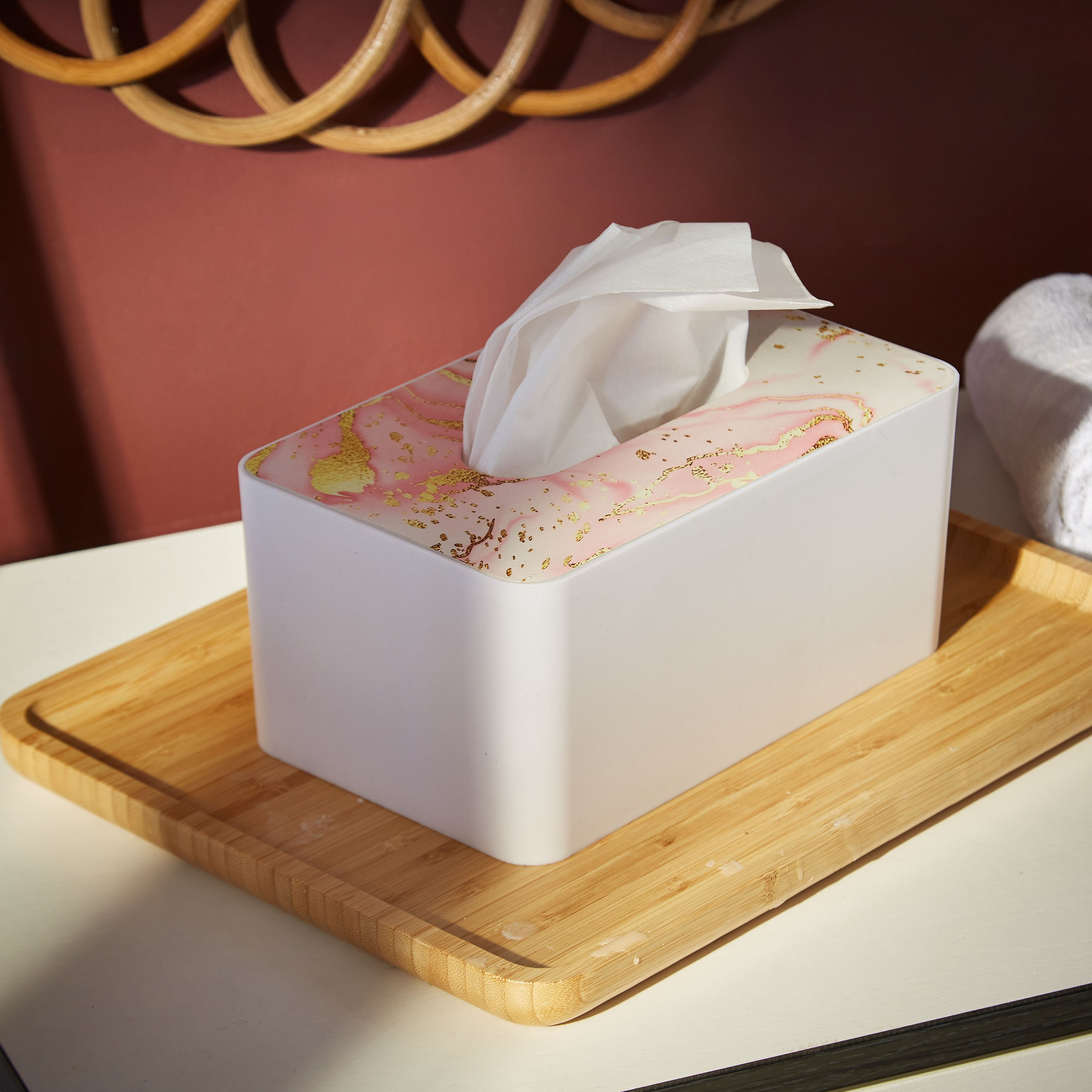 علبة مناديل بتشطيب رخامي من إتش بي أس أو-hbxdecorandfurnishings-homeaccessories-novelties-image-1
