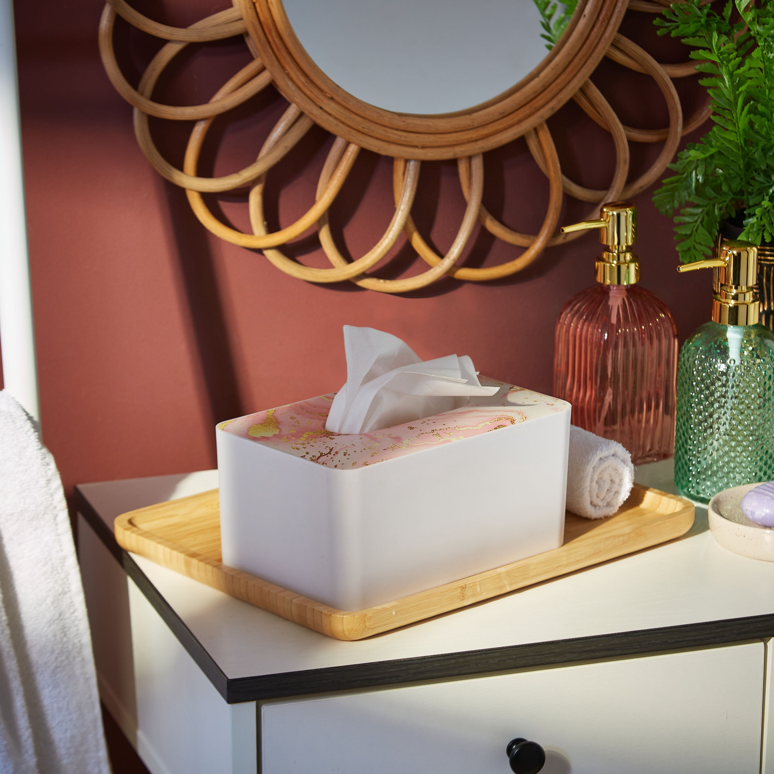 علبة مناديل بتشطيب رخامي من إتش بي أس أو-hbxdecorandfurnishings-homeaccessories-novelties-image-4