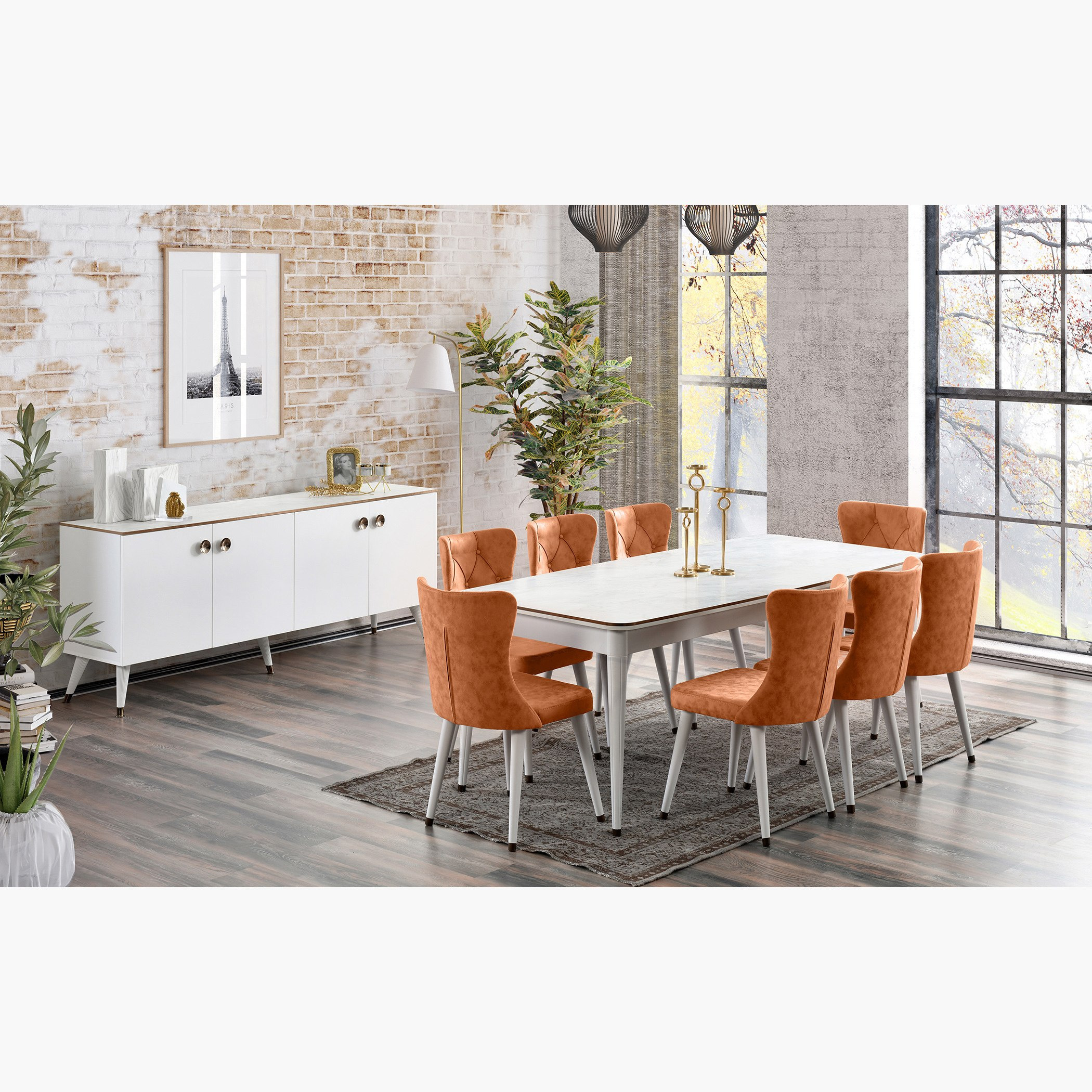 طقم سفرة 8 مقاعد من روشيل-hbxfurniture-diningtablesandsets-diningsets-eightseater-image-5
