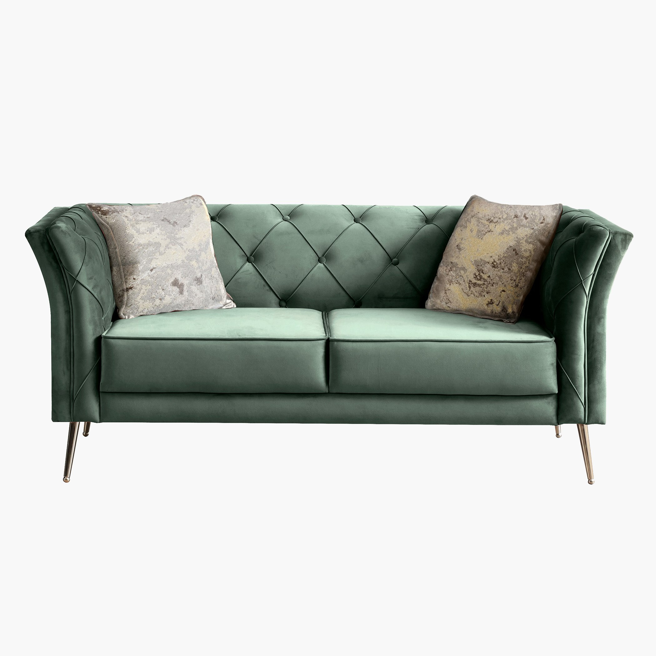 كنبة مخمليّة مقعدين مع وسادتين من روشيل-hbxlivingroom-sofasandarmchairs-sofas-image-1