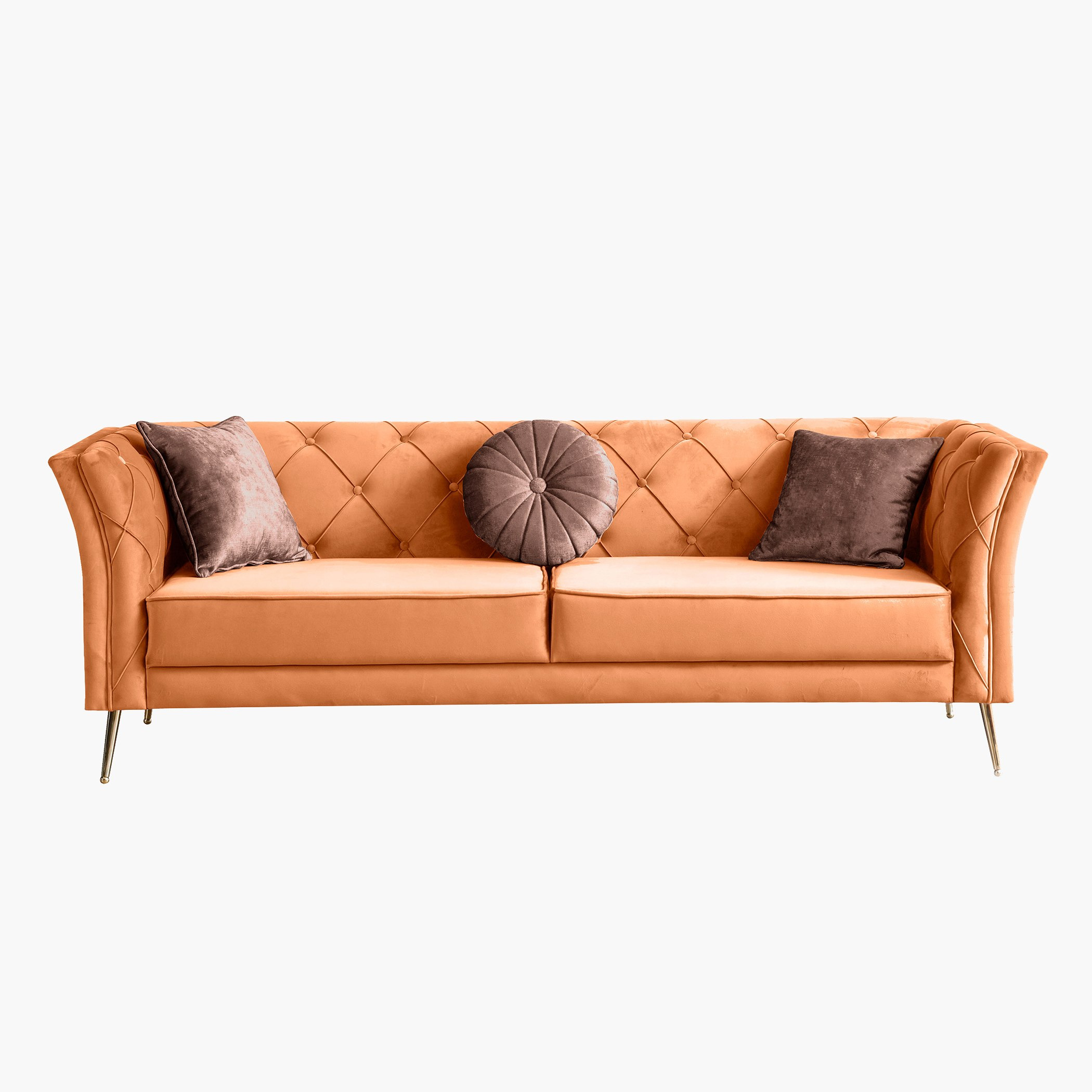 كنبة مخمليّة 3 مقاعد مع 3 وسائد من روشيل-hbxlivingroom-sofasandarmchairs-sofas-image-1