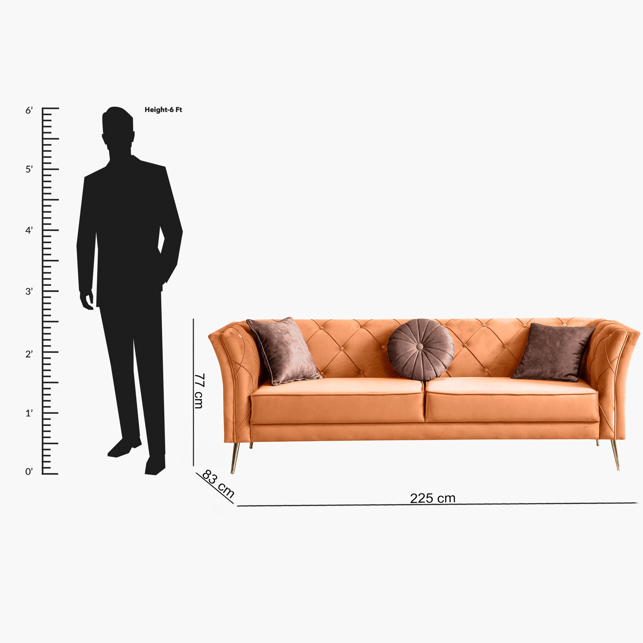 كنبة مخمليّة 3 مقاعد مع 3 وسائد من روشيل-hbxlivingroom-sofasandarmchairs-sofas-image-4