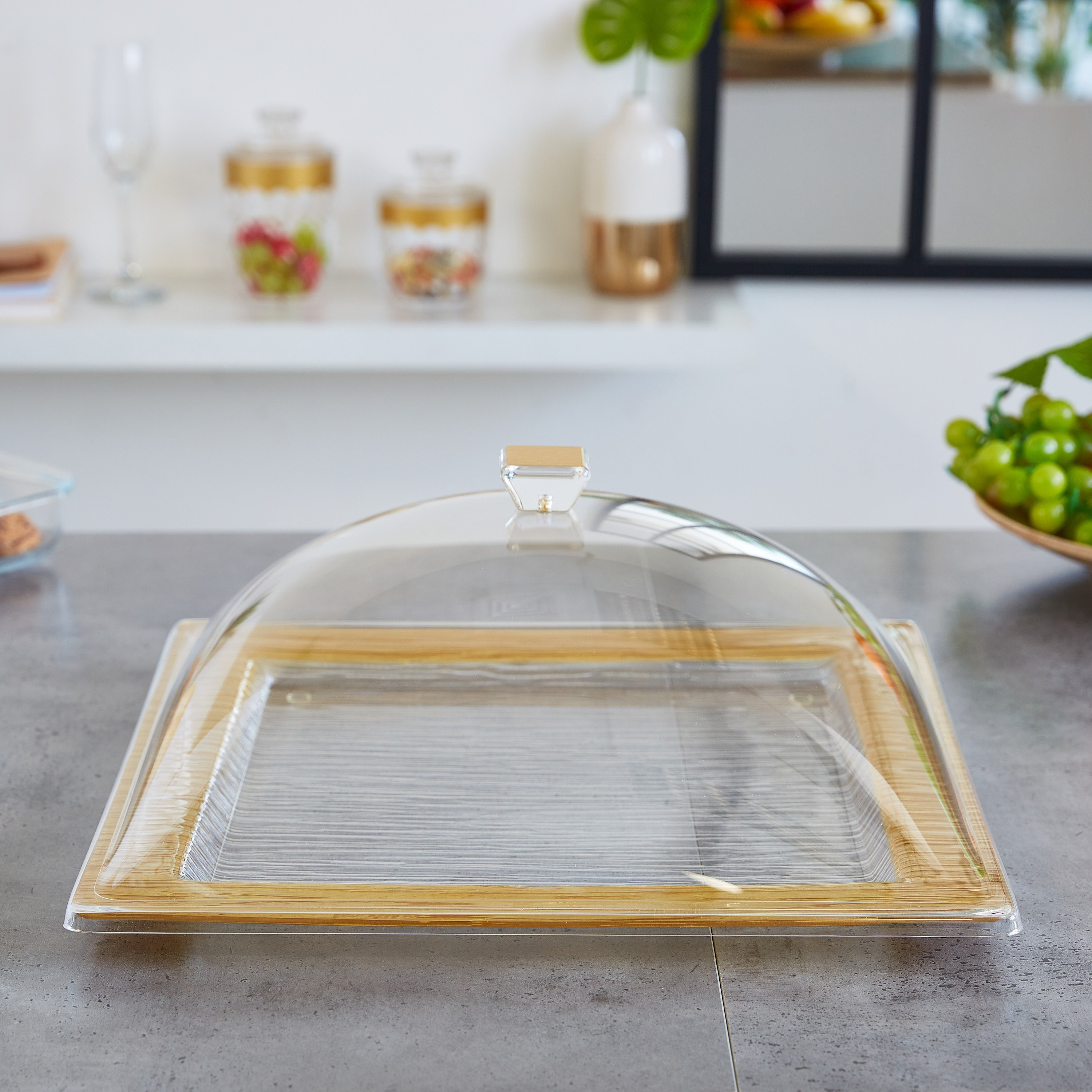 طقم تقديم حلوى مربع من فوياج - 40x40 سم-hbxdecorandfurnishings-tabletop-serveware-image-1