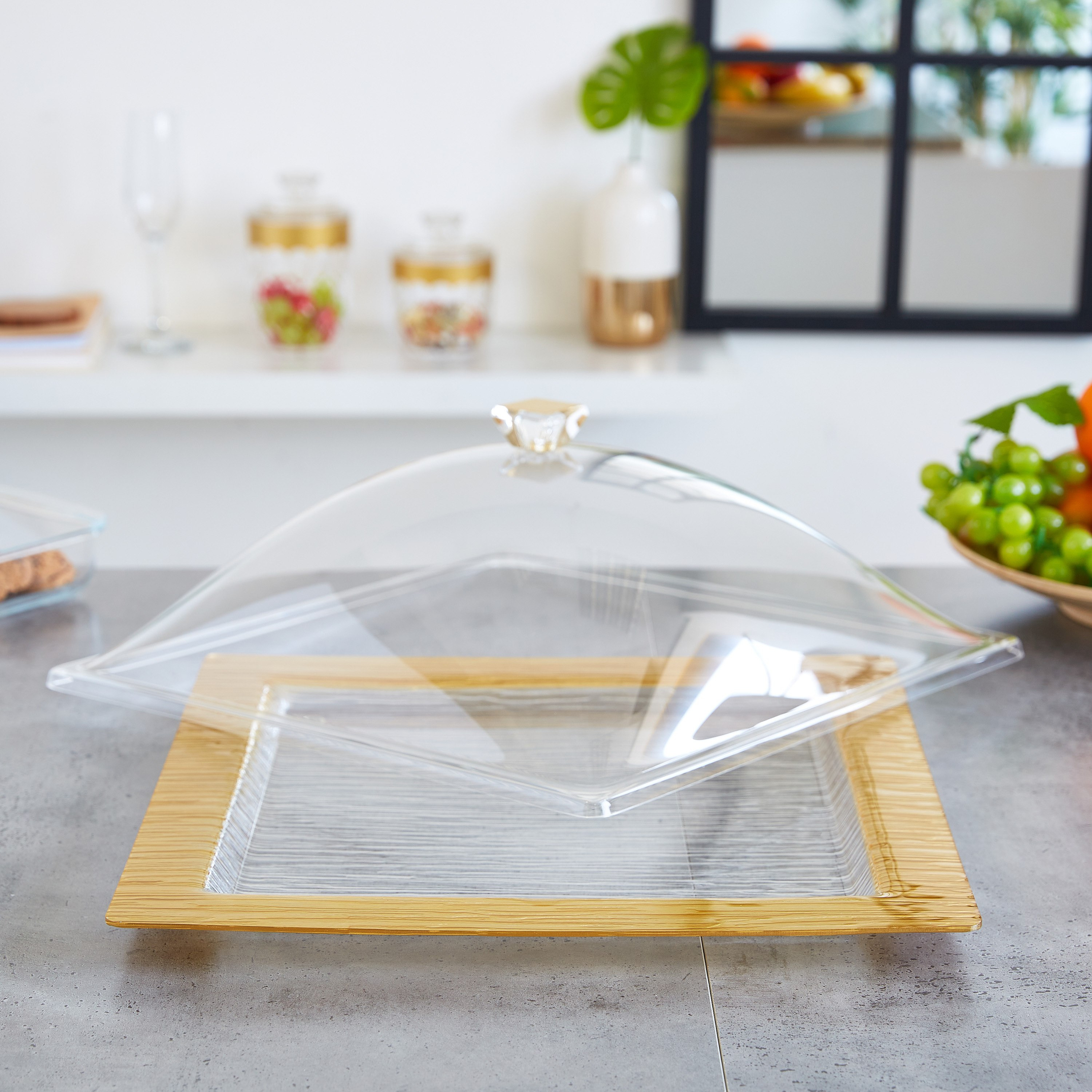 طقم تقديم حلوى مربع من فوياج - 40x40 سم-hbxdecorandfurnishings-tabletop-serveware-image-2