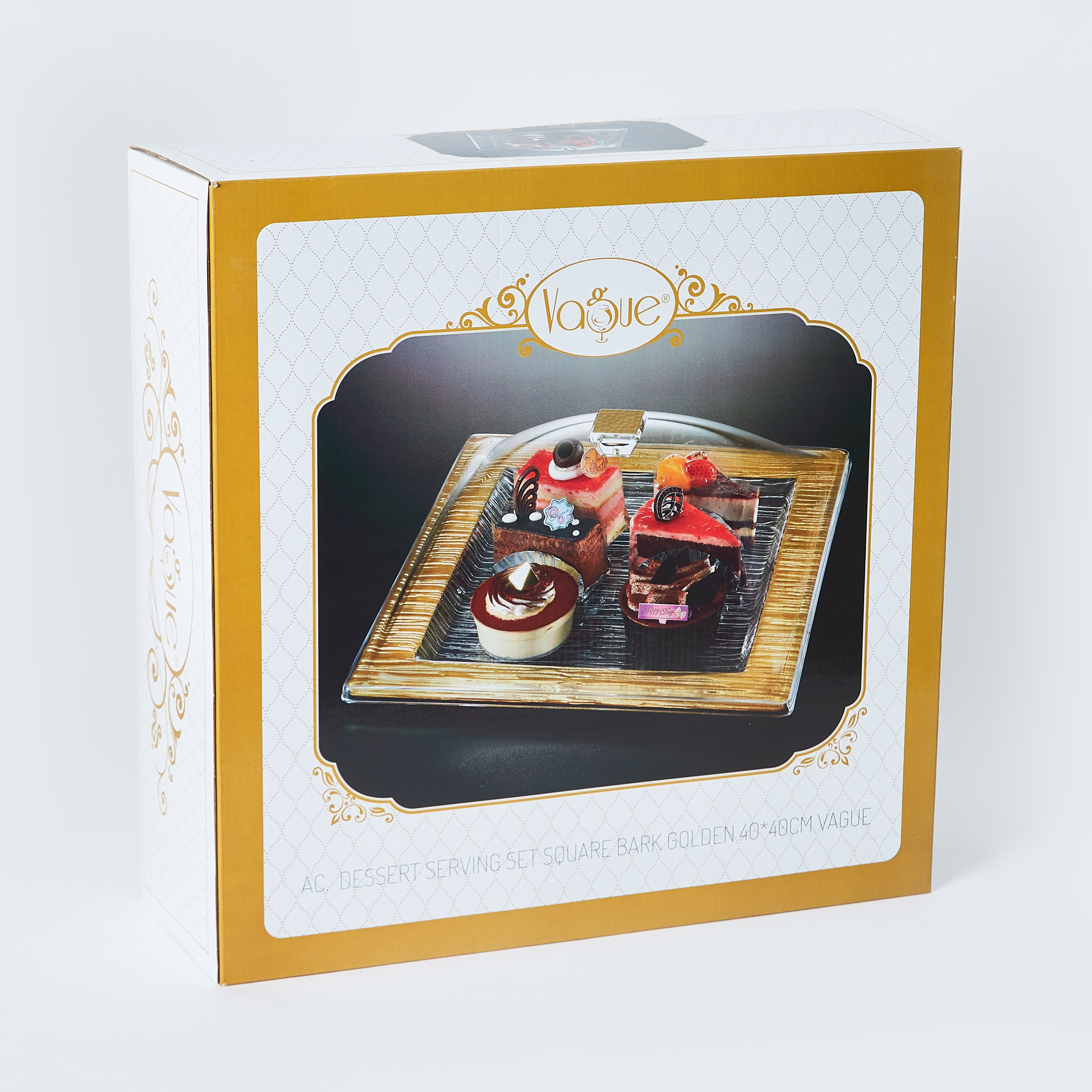 طقم تقديم حلوى مربع من فوياج - 40x40 سم-hbxdecorandfurnishings-tabletop-serveware-image-5
