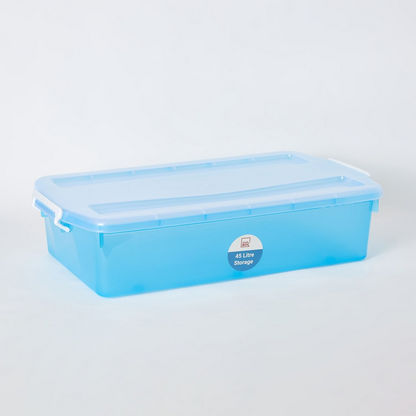 Rolling Under Bed Storage Box with Wheel and Lid - 35 L