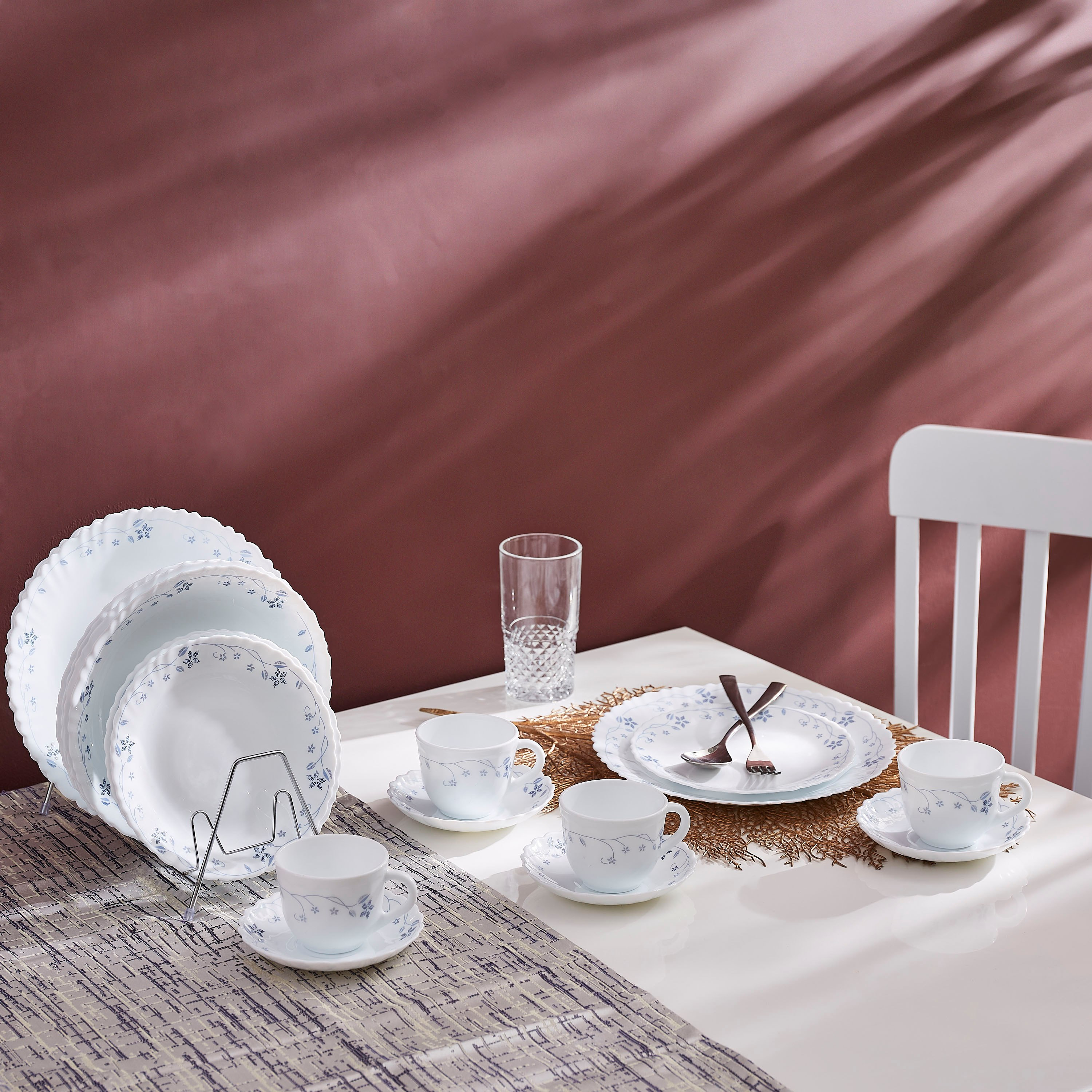 طقم مستلزمات مائدة أوبال وير فلورا 20 قطعة من آيفوري-hbxhomeware-hbxkitchen-image-1