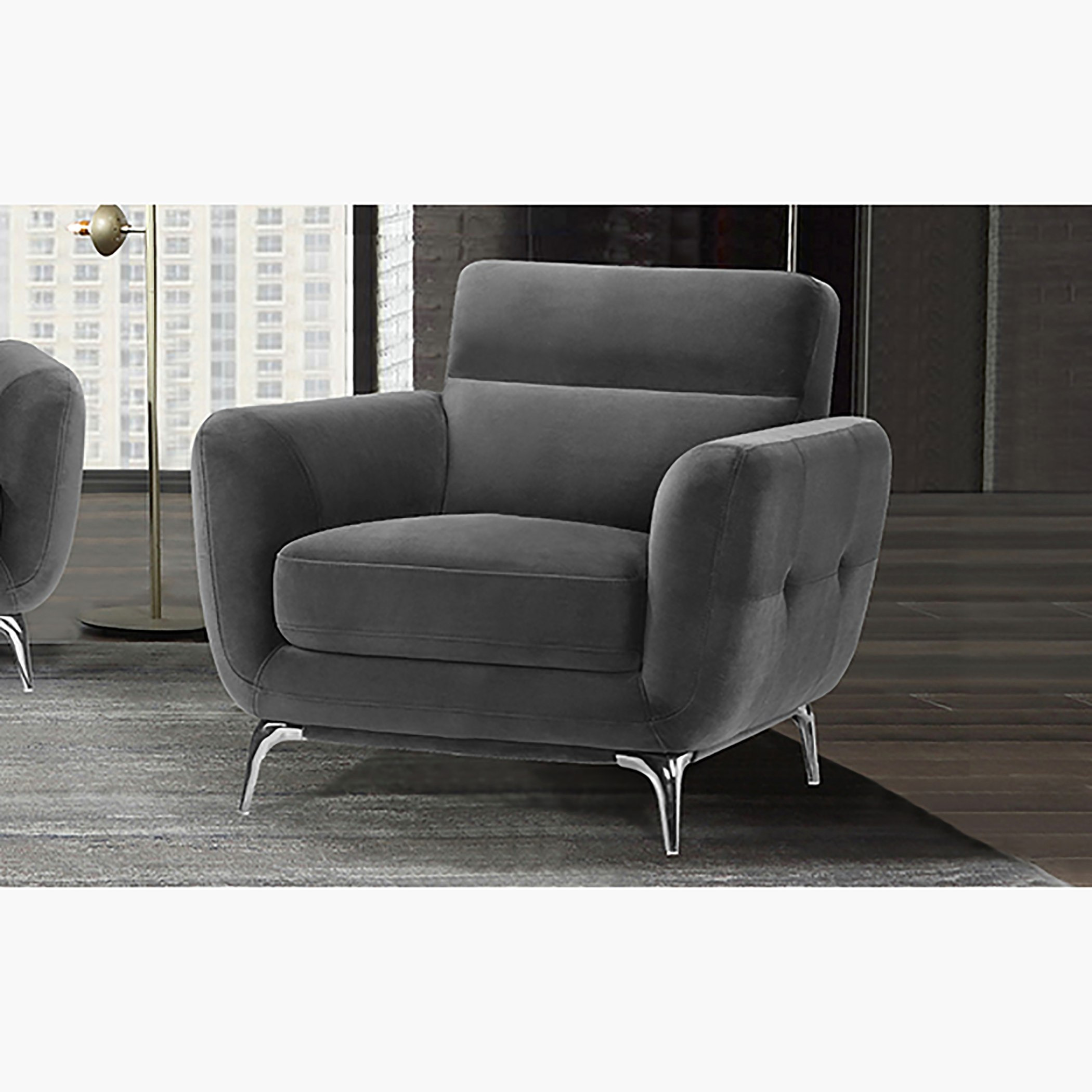 كنبة مخملية مقعد واحد من جراتان-hbxlivingroom-sofasandarmchairs-sofas-image-1