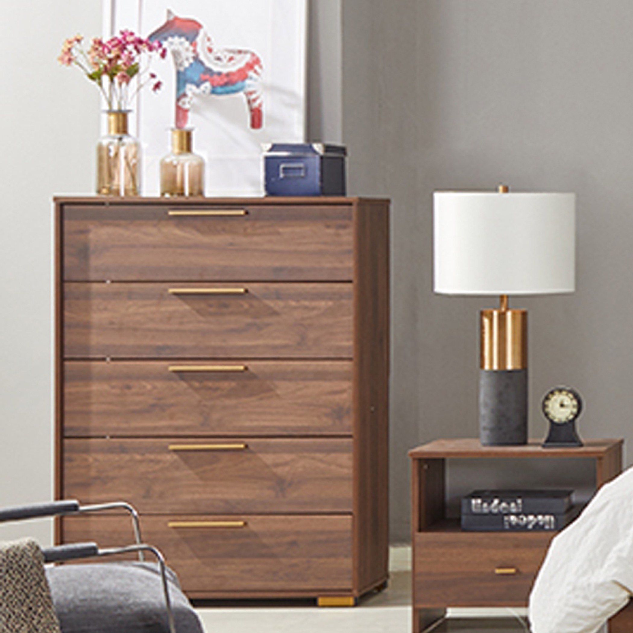 وحدة تخزين 5 أدراج - أطلس من موڤو -hbxfurniture-dressersandchests-chestofdrawers-image-1