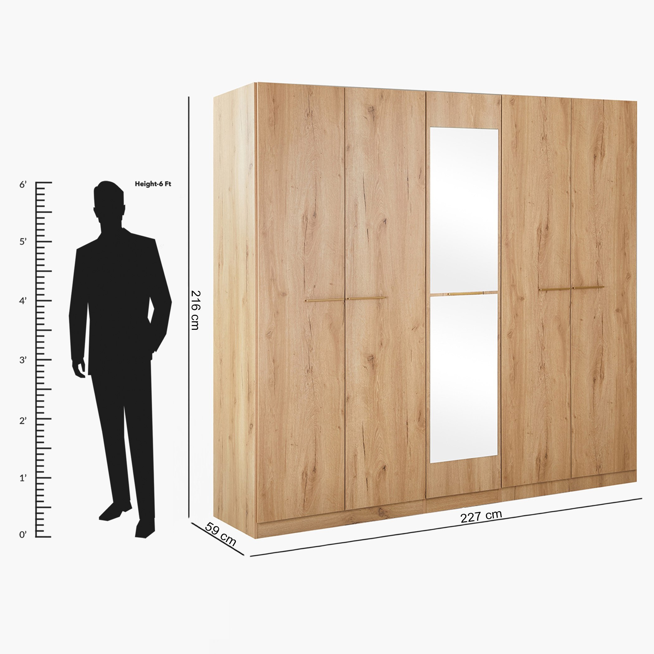 خزانة ملابس 5 أبواب ومرآة من برايتن-hbxfurniture-wardrobes-image-7