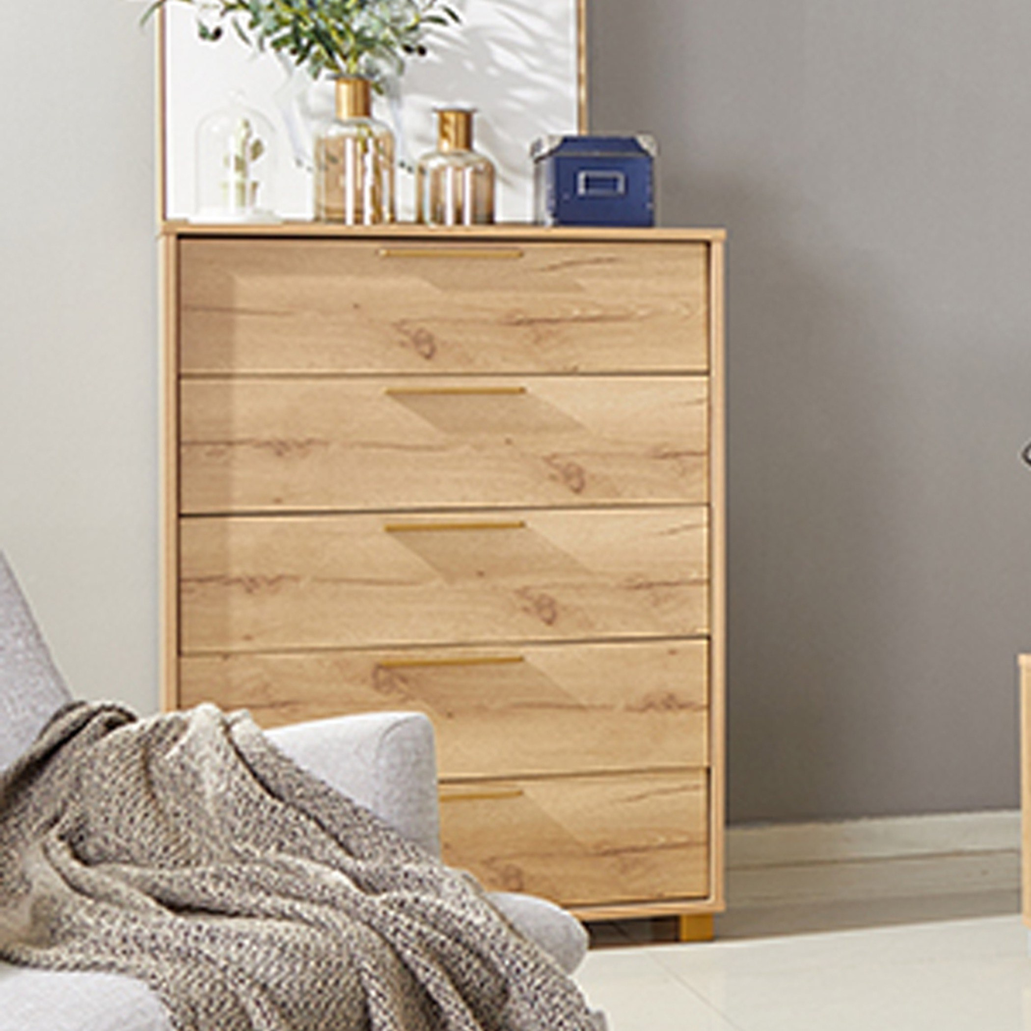 وحدة تخزين بـ5 أدراج من برايتون-hbxfurniture-dressersandchests-chestofdrawers-image-1