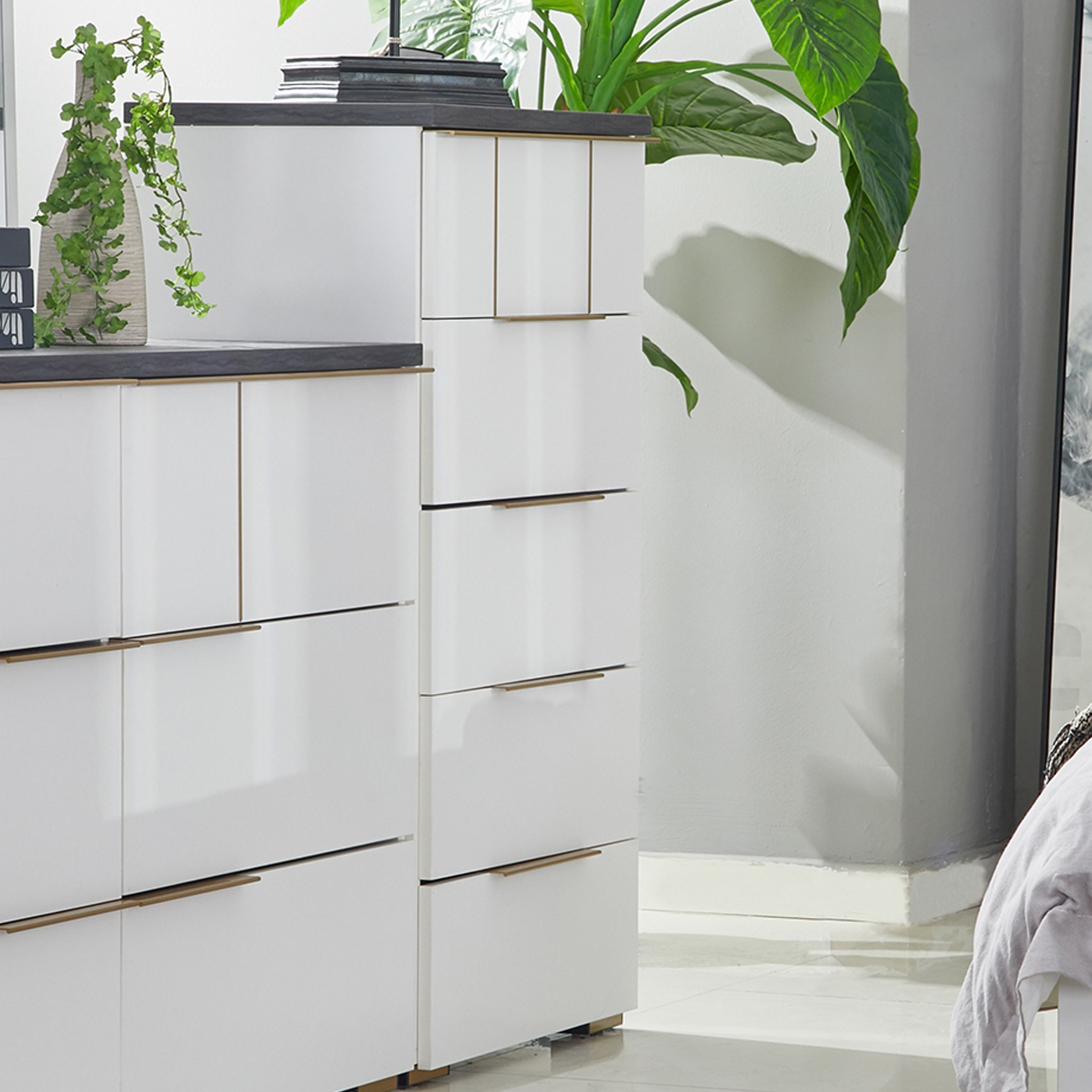 وحدة تخزين بـ5 أدراج من فوندي-hbxfurniture-dressersandchests-chestofdrawers-image-1