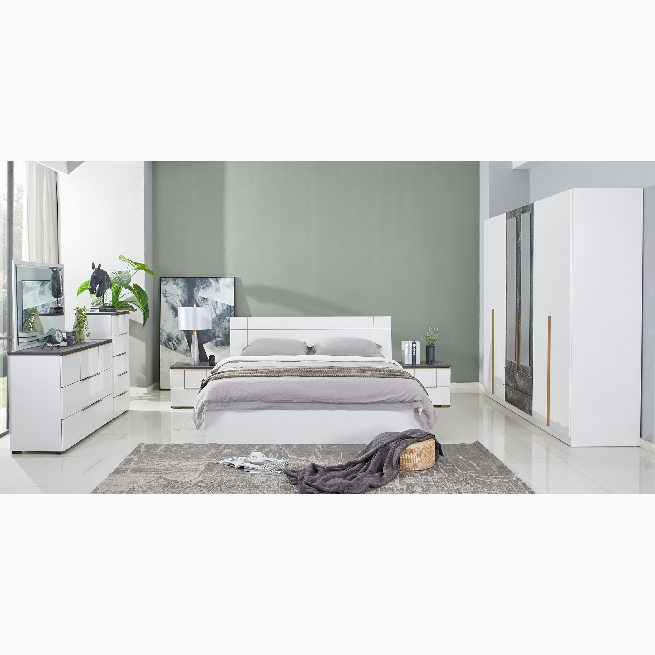 وحدة تخزين بـ5 أدراج من فوندي-hbxfurniture-dressersandchests-chestofdrawers-image-7