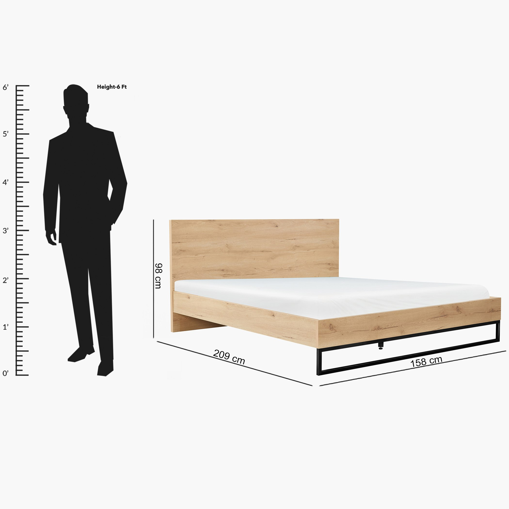 سرير كوين - تانجو من موڤو - 150x200 سم -hbxbedroom-bedsandbedsets-beds-queen-image-7