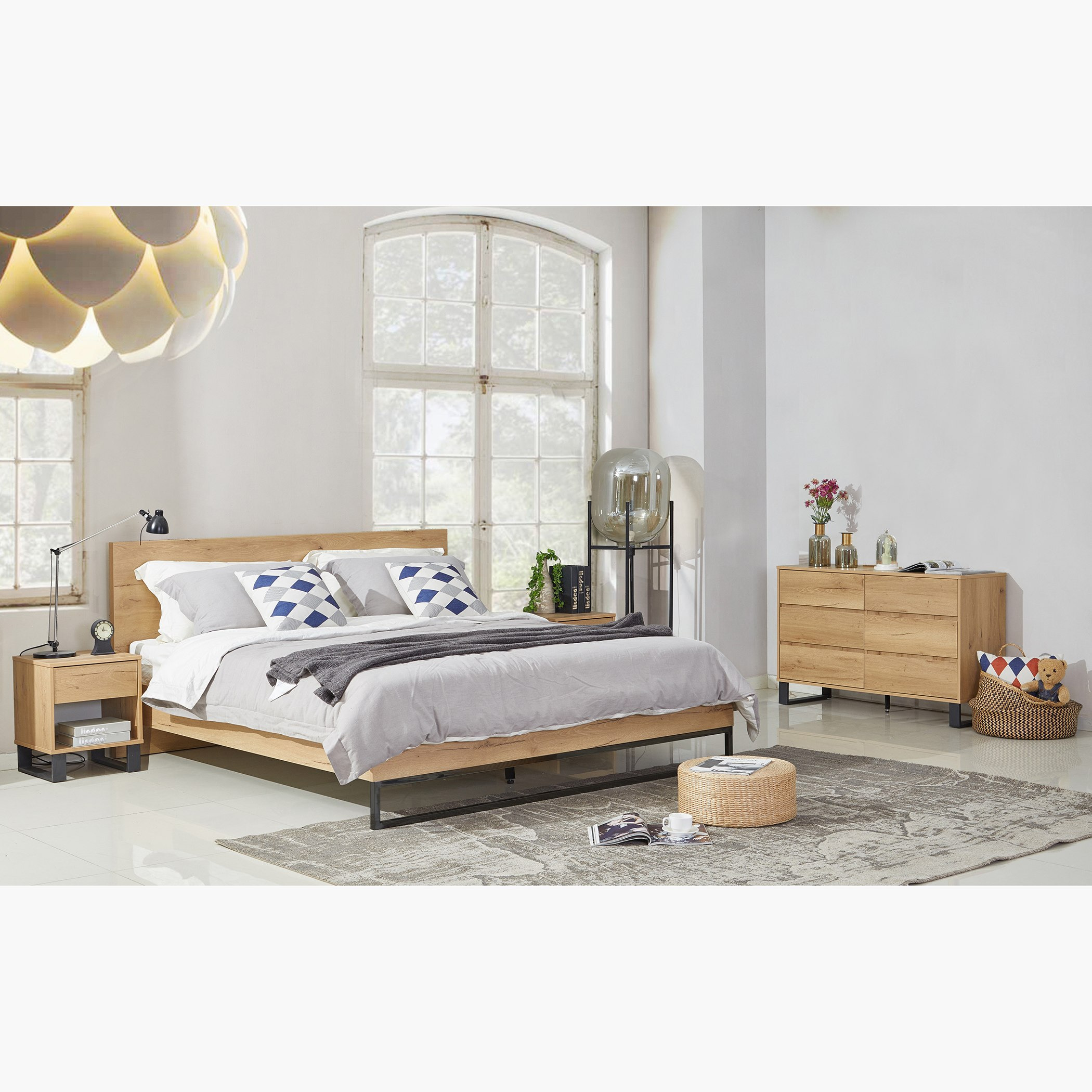 طقم غرفة نوم كينج 4 قطع من تانجو - 180x200 سم-hbxbedroom-bedsandbedsets-bedroomsets-king-image-1