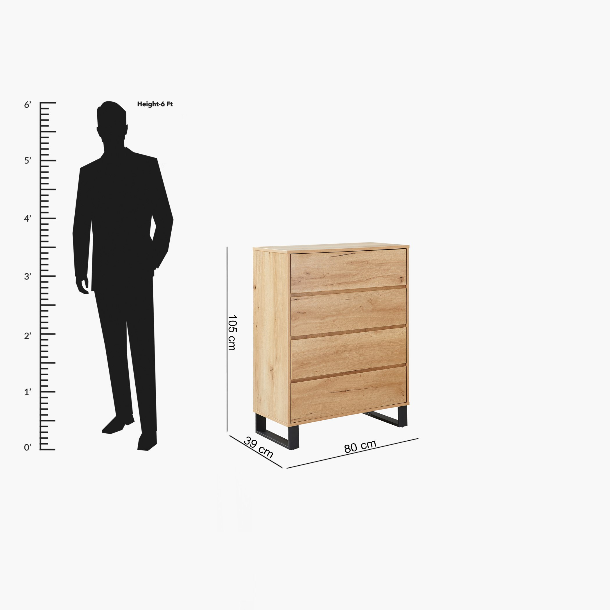وحدة تخزين ب4 أدراج من تانجو-hbxfurniture-dressersandchests-chestofdrawers-image-8
