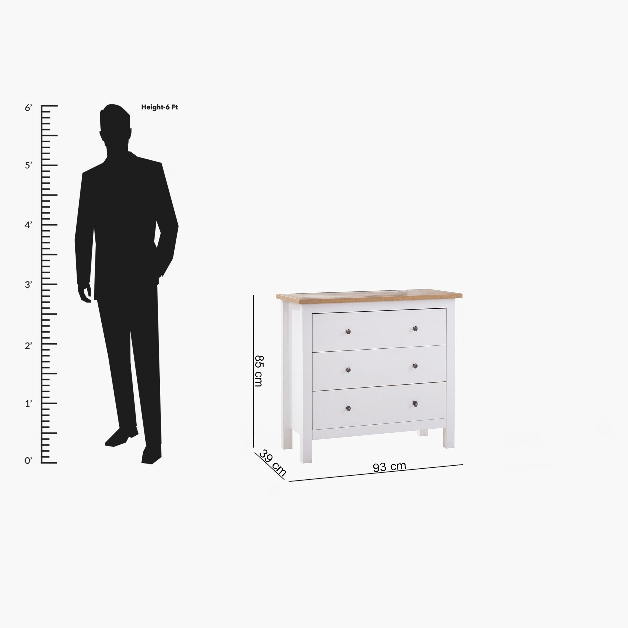 طاولة تزيين 3 أدراج دون مرآة من هامبتون-hbxkidsandyouth-dressersandchests-chestofdrawers-image-11