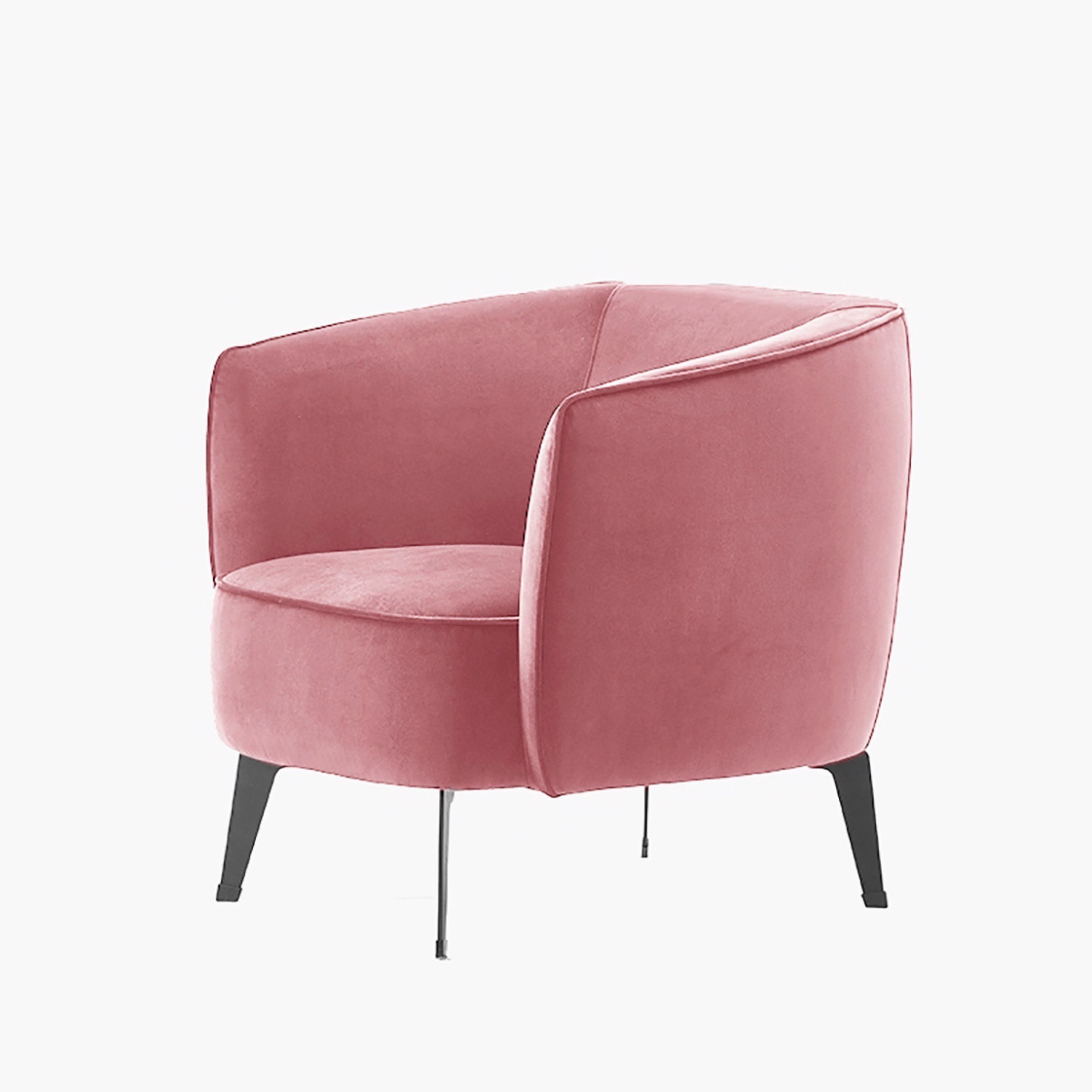 Miro Velvet Accent Chair With Stool-hbxfurniture-livingroom-sofasandsofasets-image-5