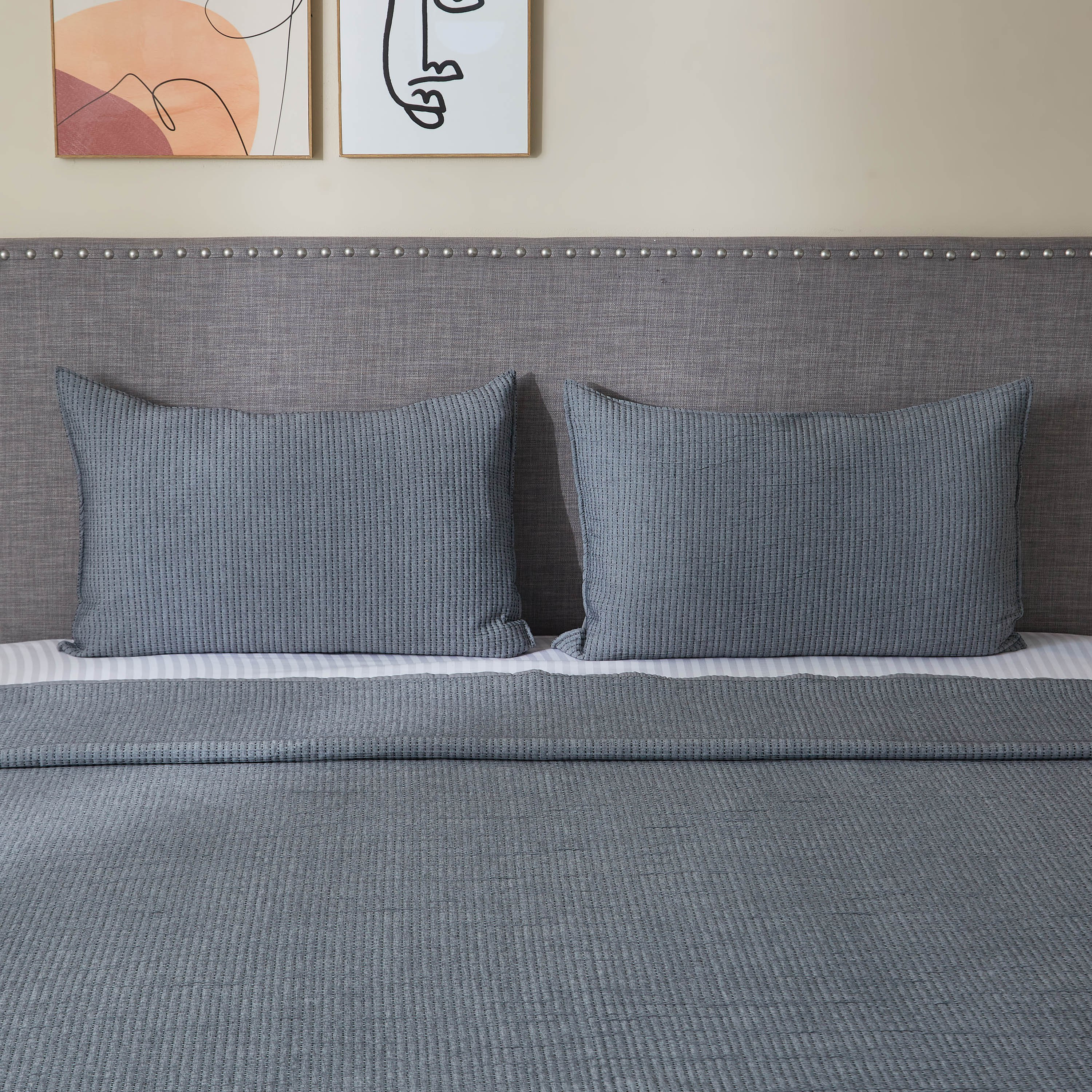 طقم مفروشات سرير كينج جاكار 3 قطع من ماتيلاس - 240x260 سم-hbxdecorandfurnishings-bedding-bedspreadsandquilts-image-3