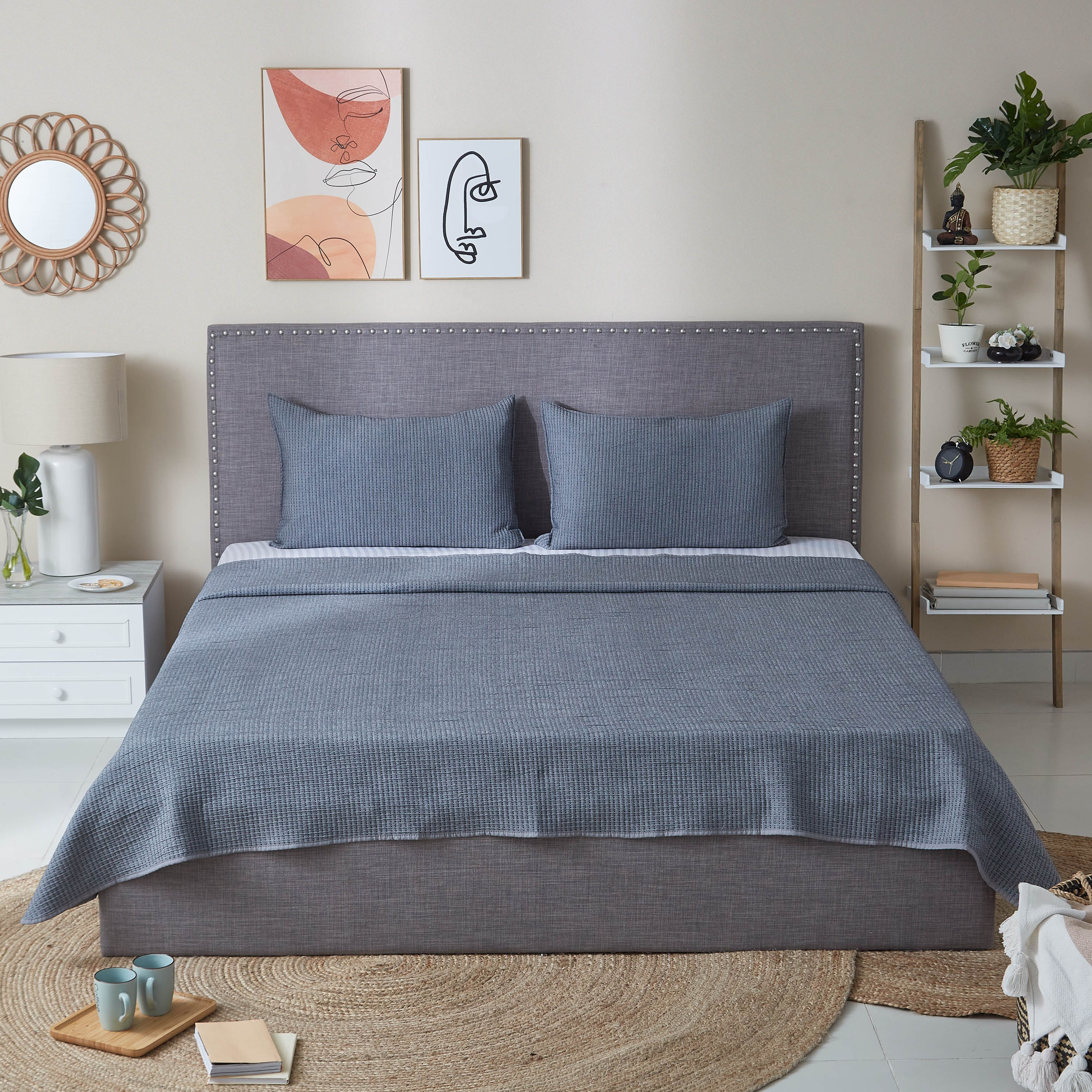 طقم مفروشات سرير كينج جاكار 3 قطع من ماتيلاس - 240x260 سم-hbxdecorandfurnishings-bedding-bedspreadsandquilts-image-6