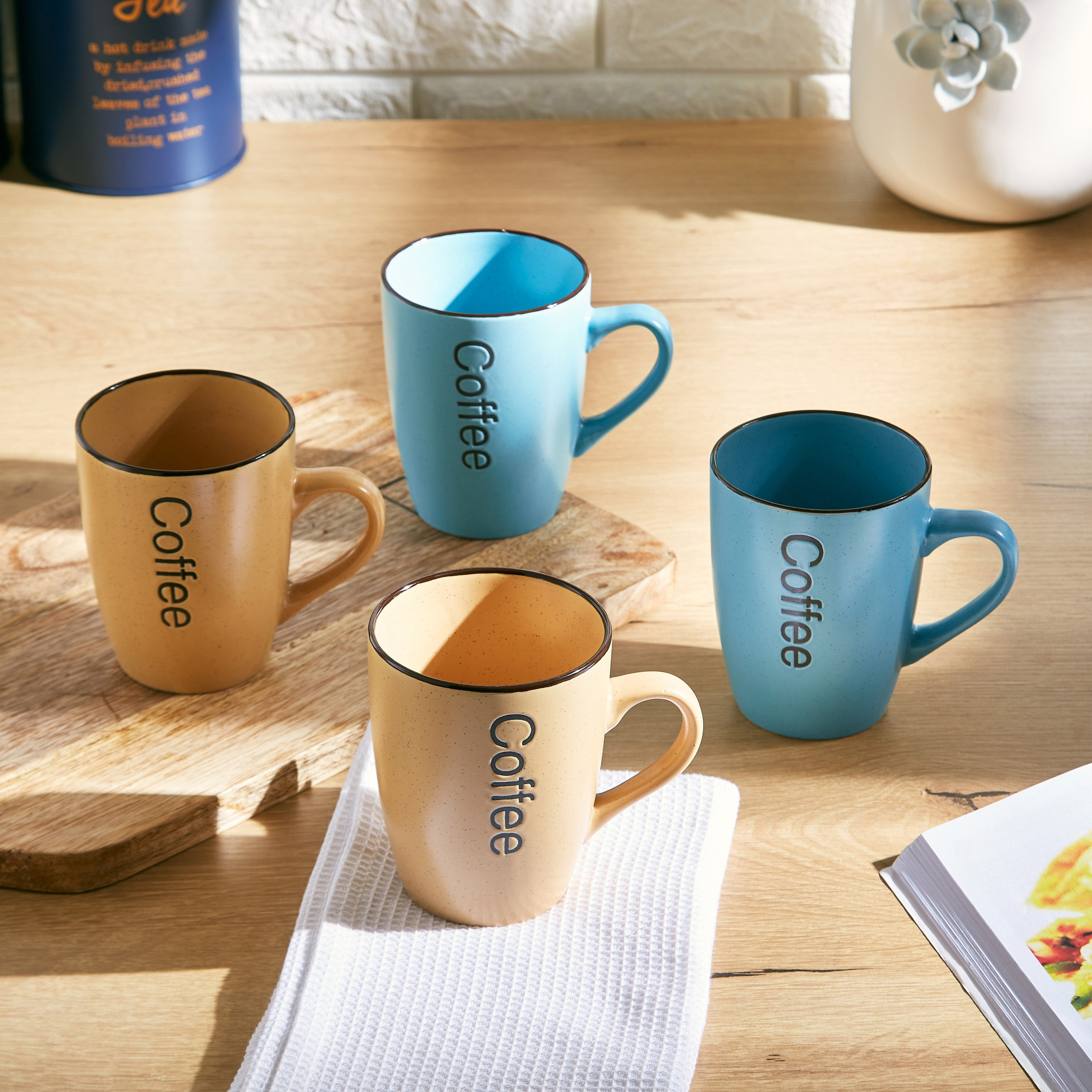 طقم مجات سيراميك 4 قطع من إينوفا - 400 مل-hbxhomeware-hbxkitchen-image-1