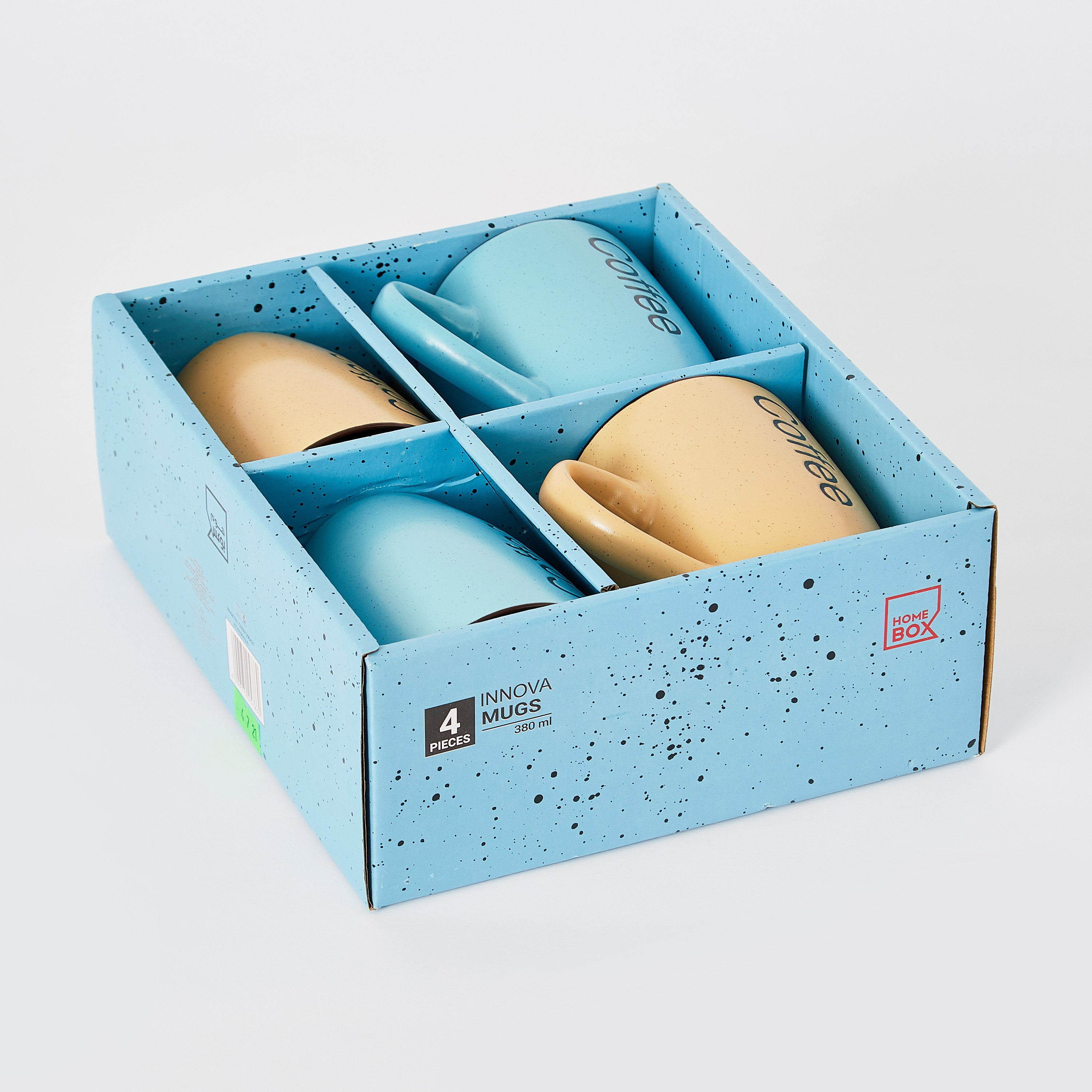 طقم مجات سيراميك 4 قطع من إينوفا - 400 مل-hbxhomeware-hbxkitchen-image-6