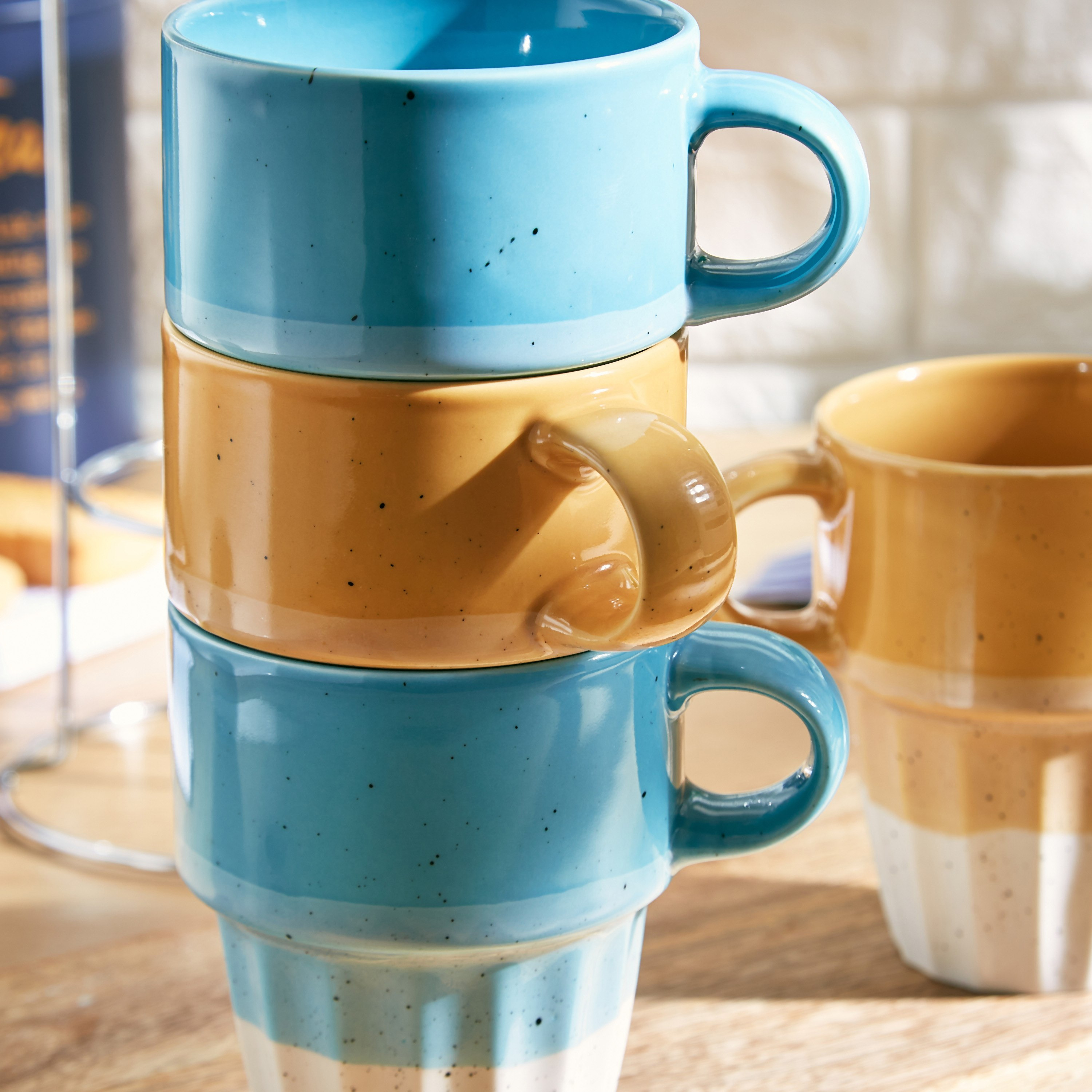 طقم مجات سيراميك قابلة للتكديس 5 قطع من جالكسيا-hbxhomeware-hbxkitchen-image-3
