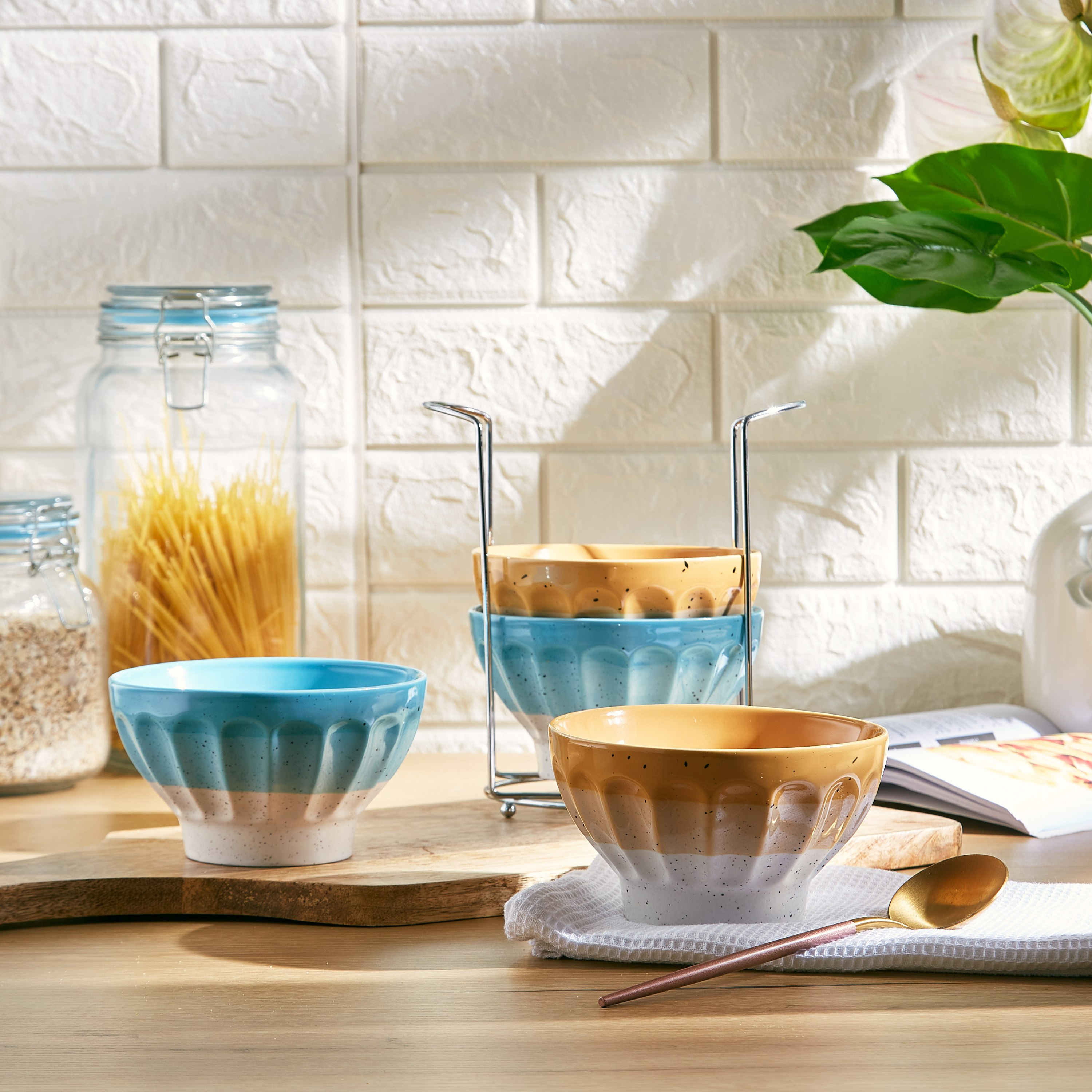 طقم أوعية سيراميك قابلة للتكديس 5 قطع من جالكسيا-hbxdecorandfurnishings-tabletop-serveware-image-4