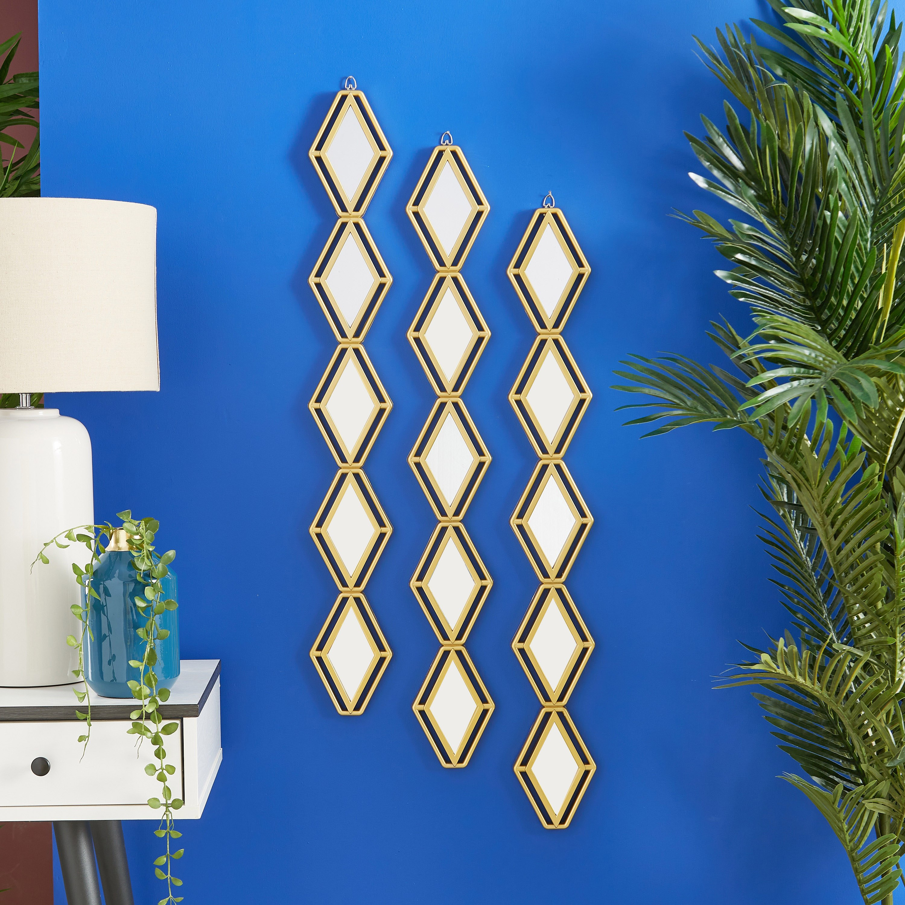 طقم مرايا ماسية معدنية 3 قطع من شيراز- 12x89x2 سم-PROMO_HB_AE_B1G1_250925-image-1