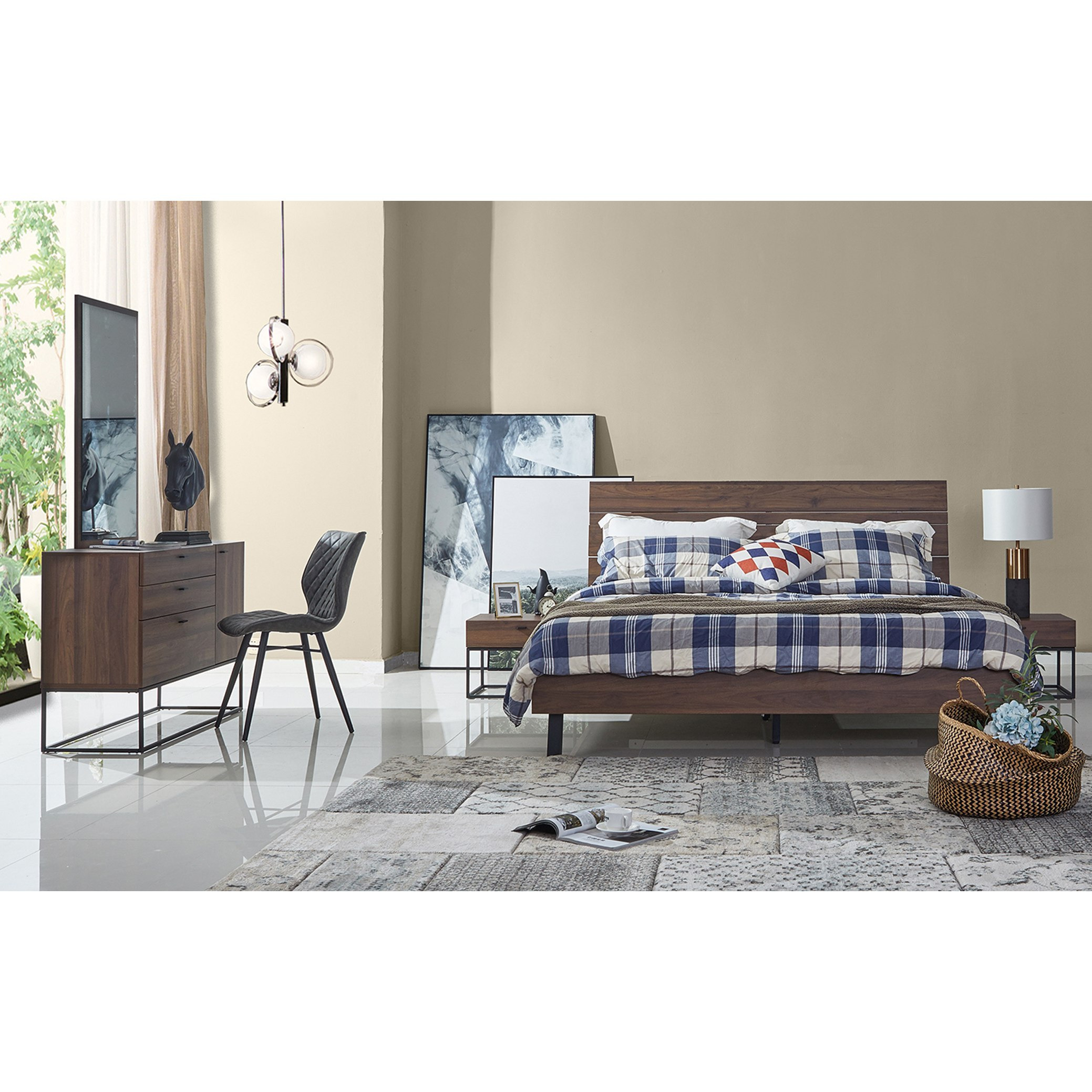 Majestic 5-Piece King Bedroom Set - 180x200 cm-hbxbedroom-bedsandbedsets-bedroomsets-king-image-1