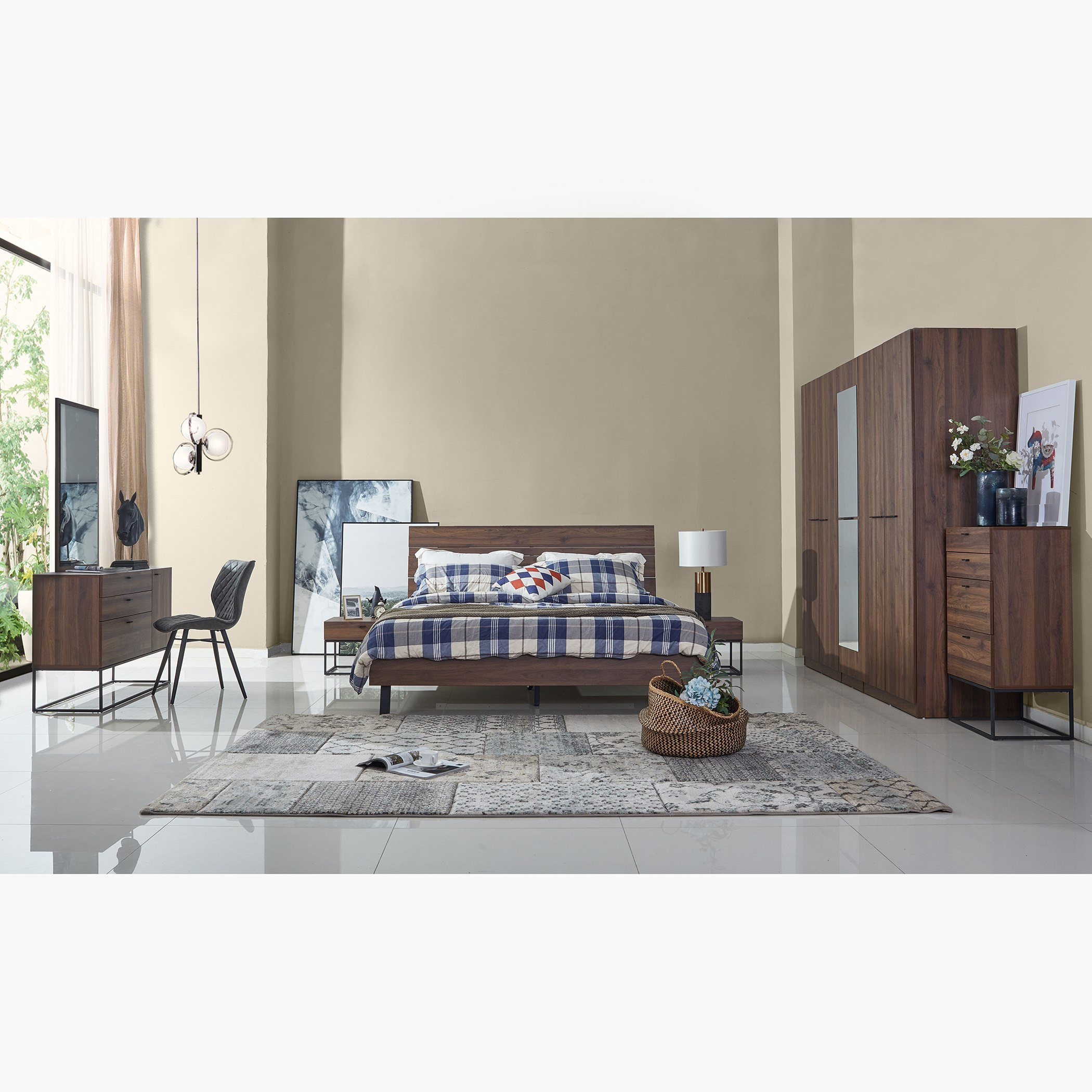 Majestic 5-Piece King Bedroom Set - 180x200 cm-hbxbedroom-bedsandbedsets-bedroomsets-king-image-19