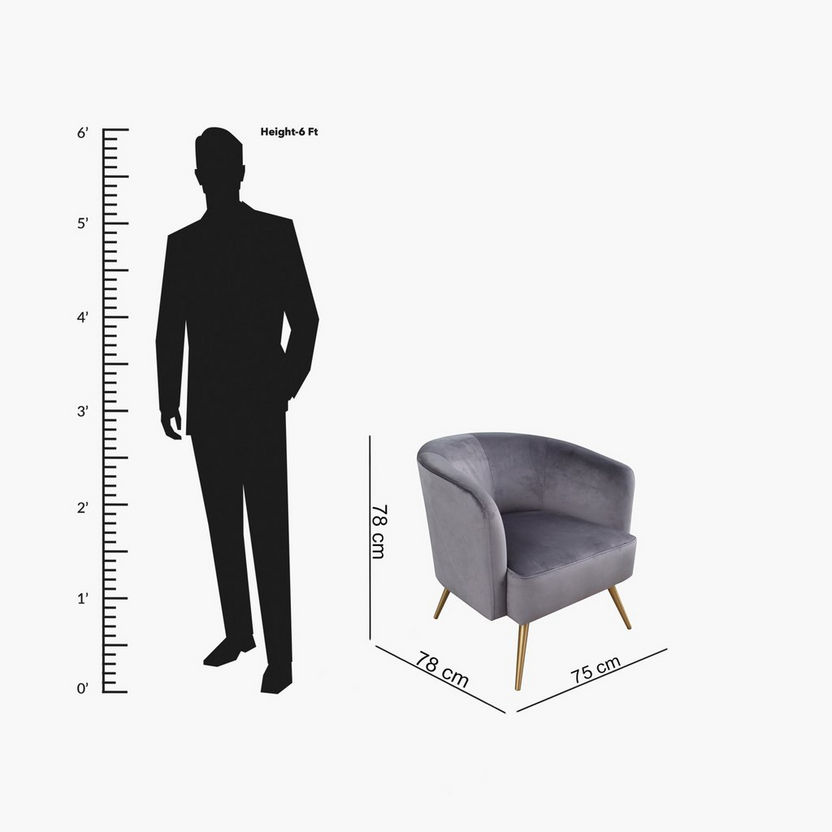 Buy Berkeley Velvet Accent Chair Online in KSA Homebox