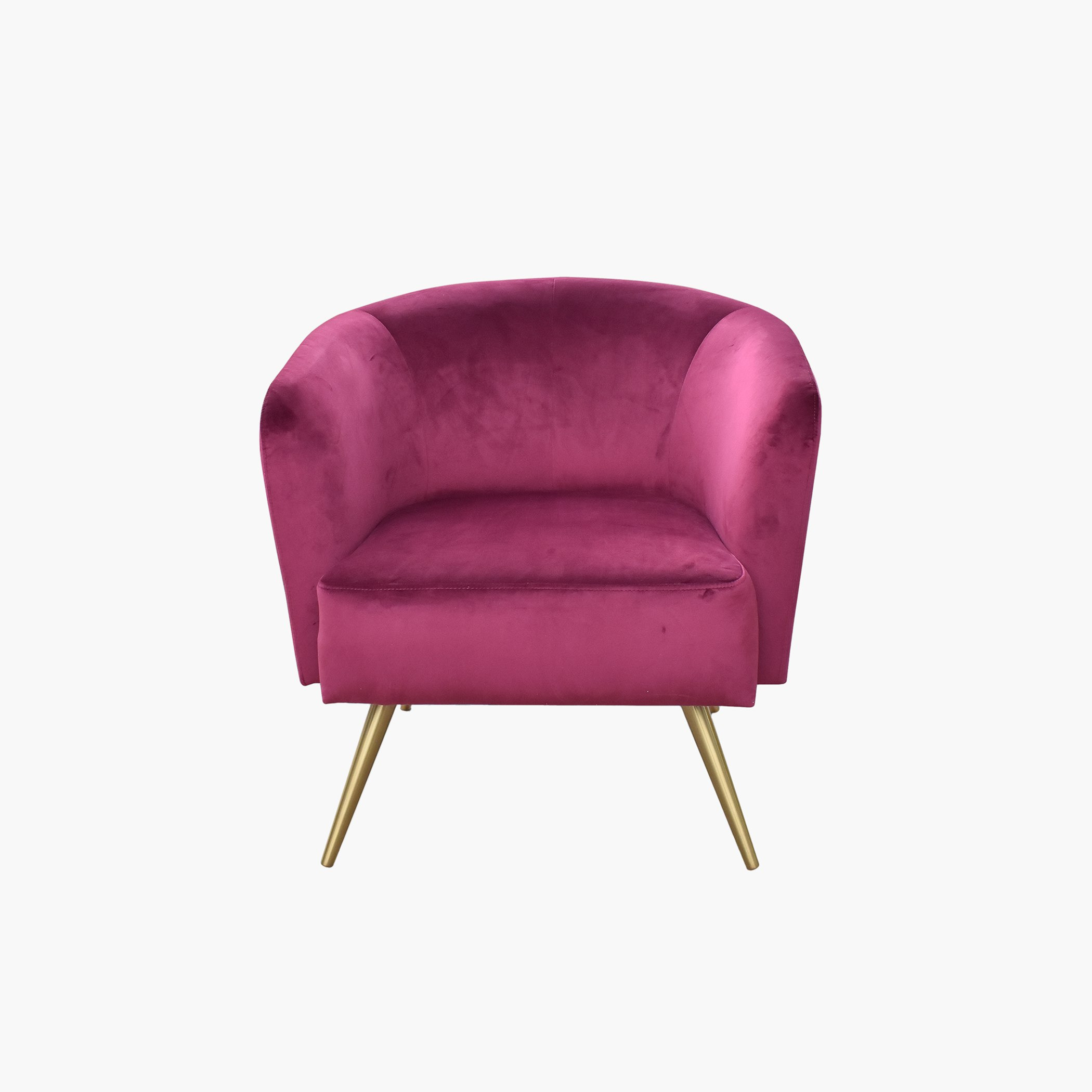 Berkeley Velvet Accent Chair-hbxlivingroom-sofasandarmchairs-easychairs-image-1