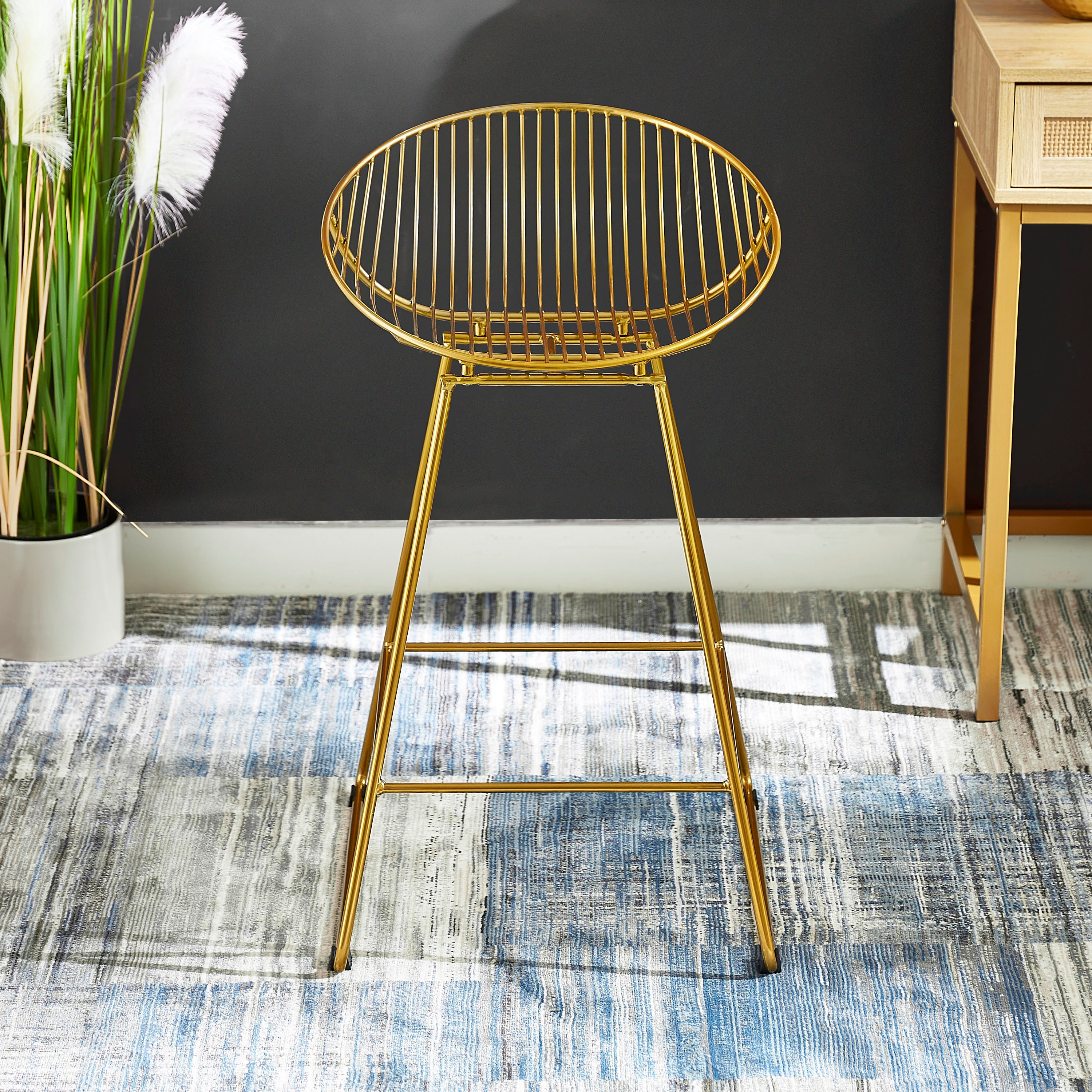 كرسي معدني بتصميم أسلاك من بيدرو-hbxfurniture-diningroom-barcountersandbarstools-image-2