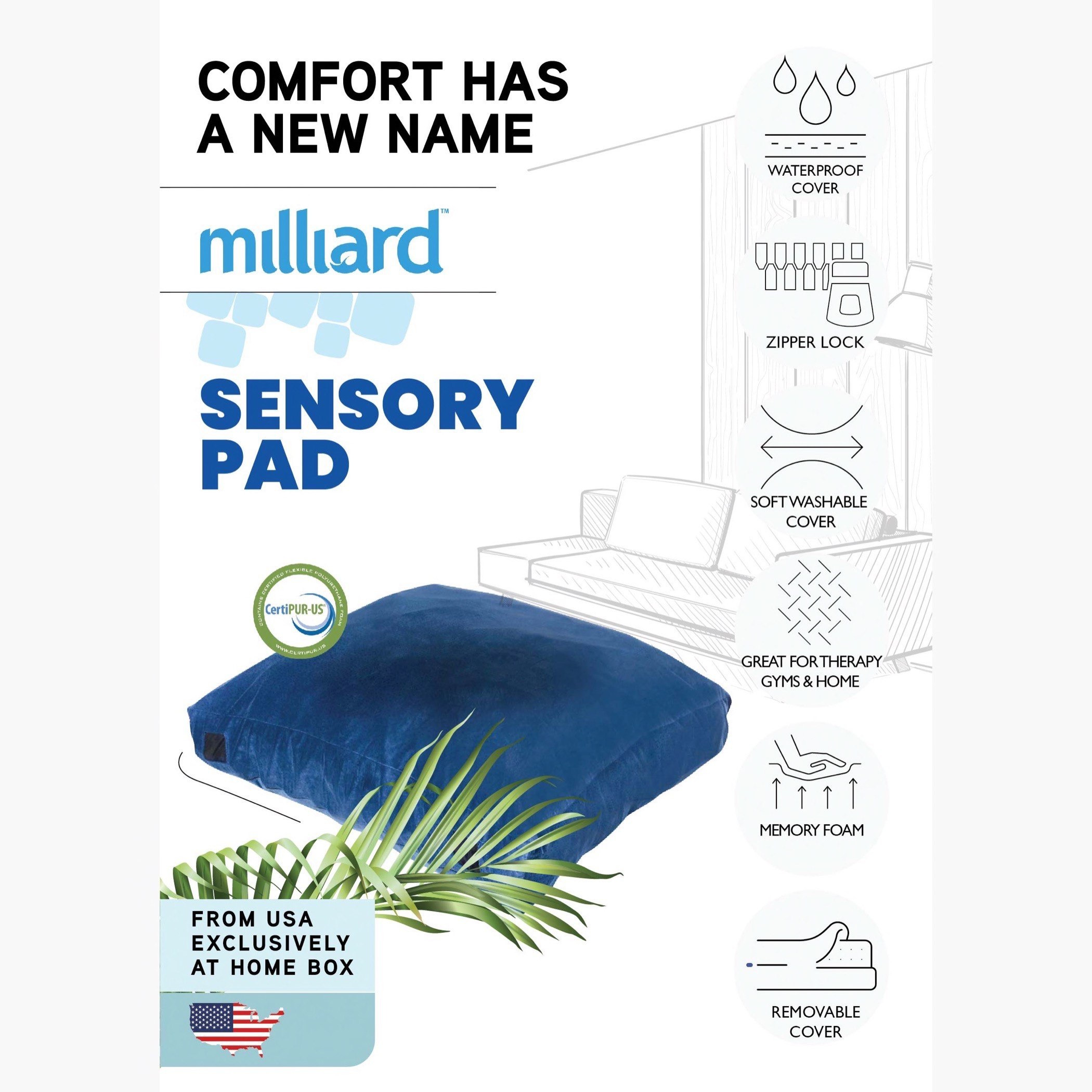 Milliard Sensory Pad with Foam Blocks and Washable Cover - 152x152 cm-hbxdecorandfurnishings-bedding-duvetsandpillows-image-8