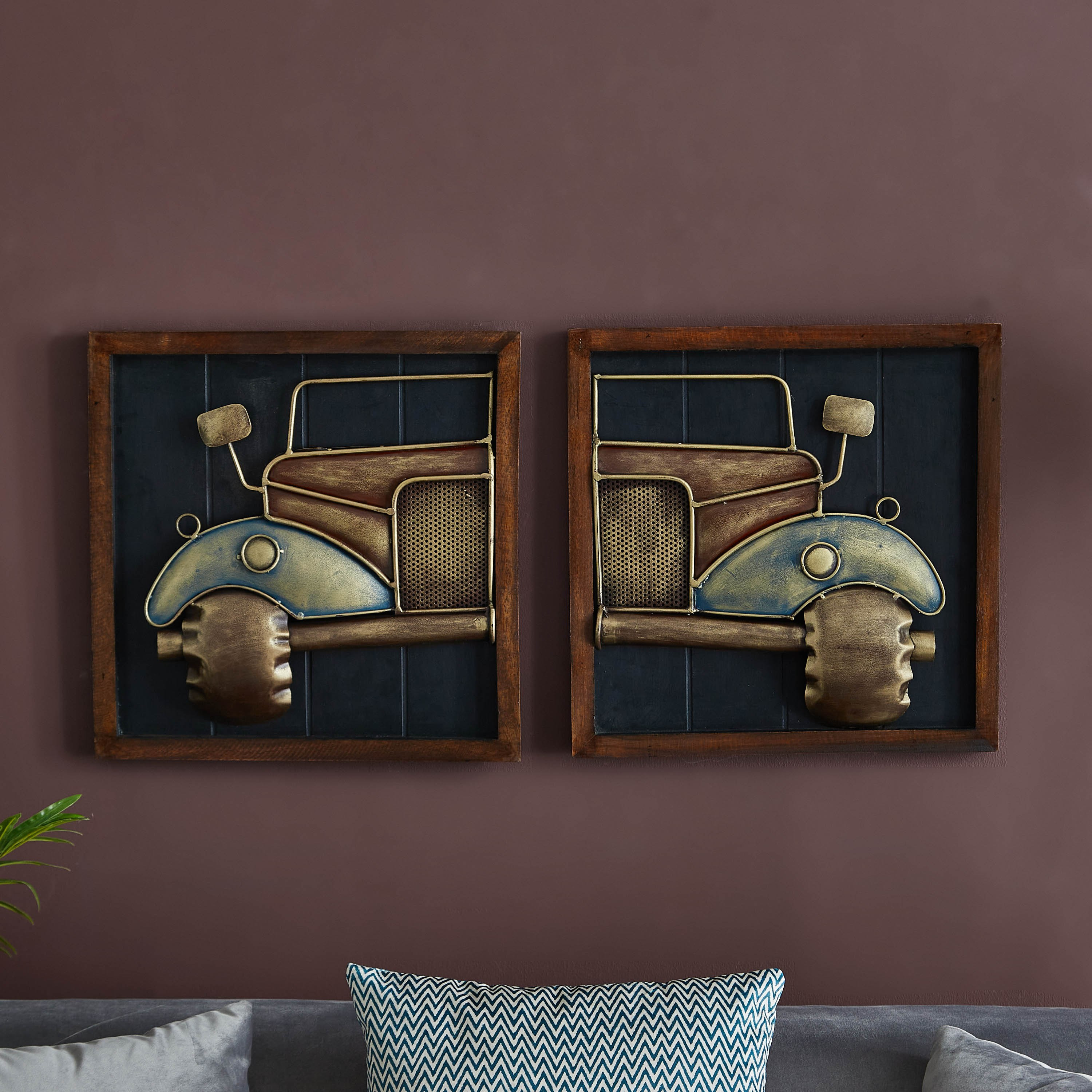 طقم زينة حائط من قطعتين رولز رويس من إيبيزا-hbxdiningroom-walldecor-wallart-image-1