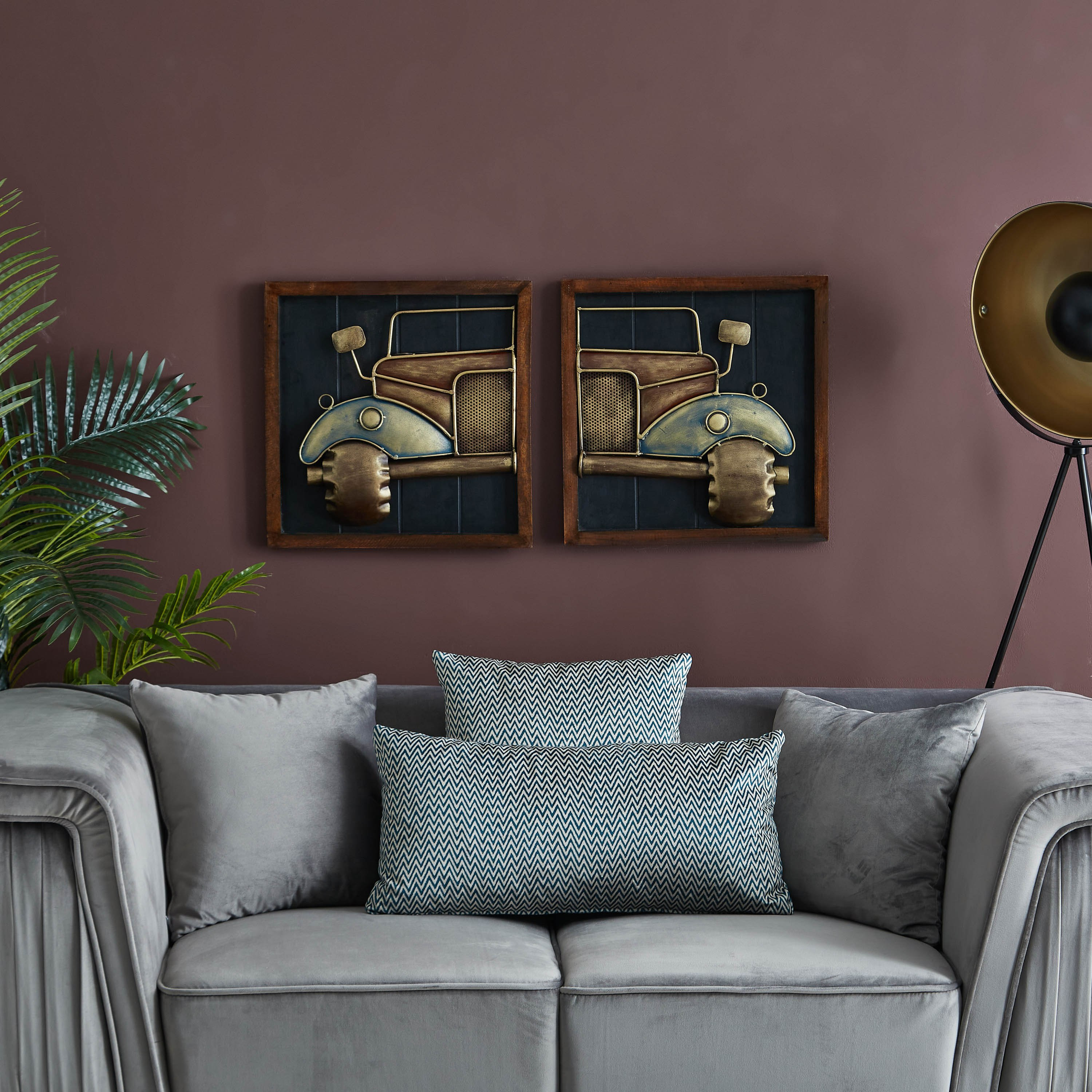 طقم زينة حائط من قطعتين رولز رويس من إيبيزا-hbxdiningroom-walldecor-wallart-image-4