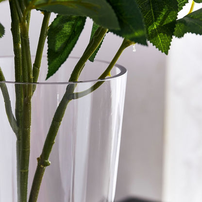 Atlanta Clear Glass Cone Vase - 12x8x25 cm