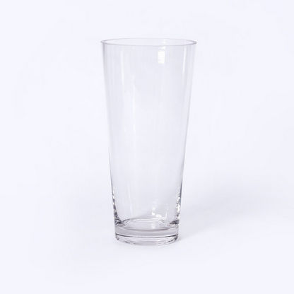 Atlanta Clear Glass Cone Vase - 12x8x25 cms