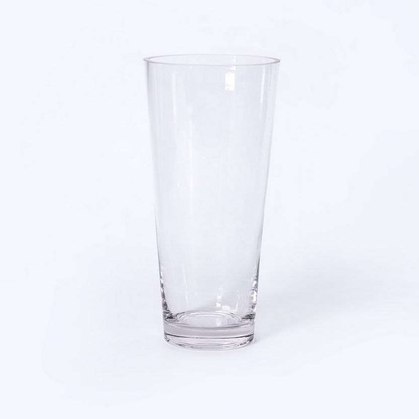 Atlanta Clear Glass Cone Vase - 12x8x25 cm-Vases-image-4