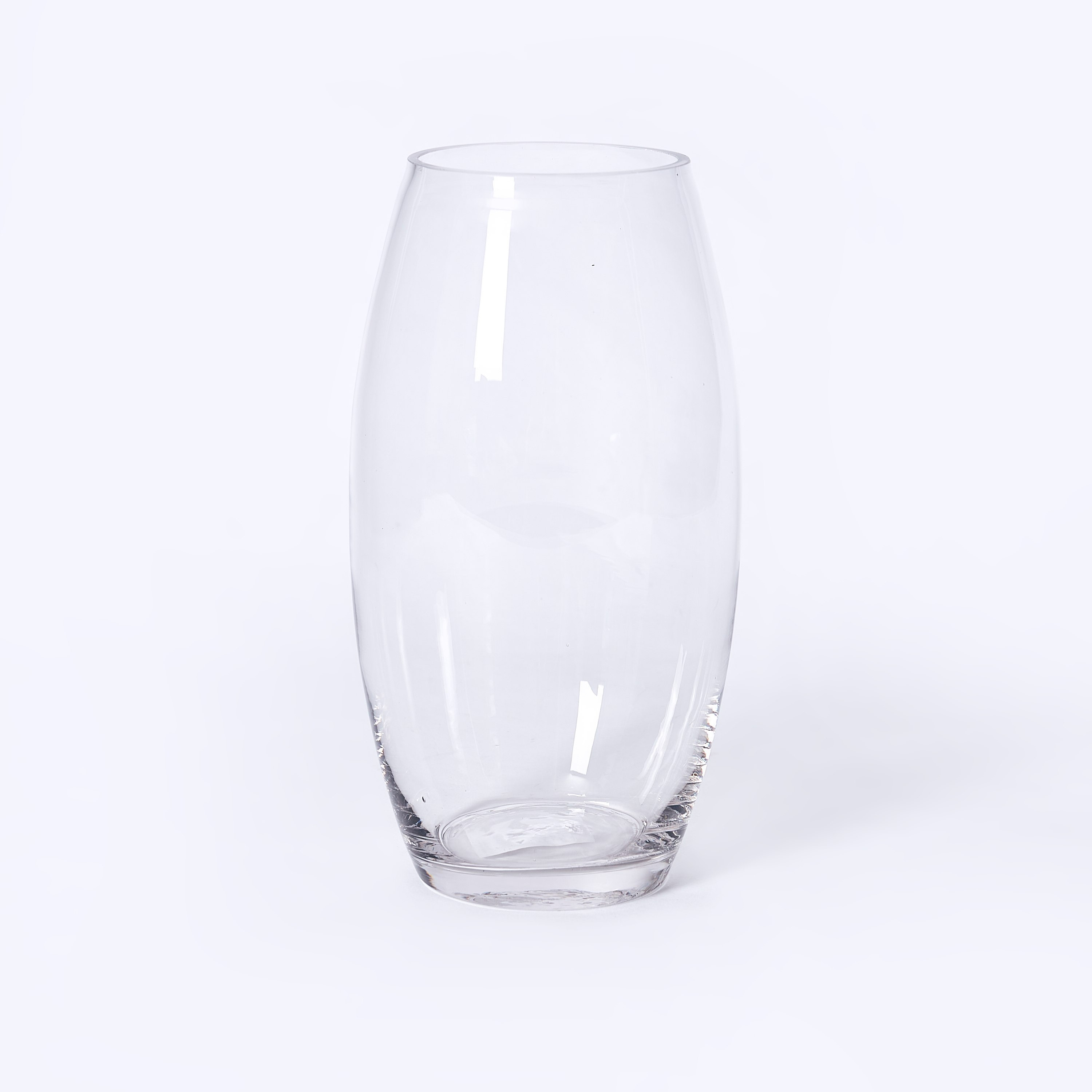 مزهرية زجاج بيضاوية شفافة من أتلانتا - 13x13x35 سم-hbxbedroom-decorandaccessories-vases-image-5