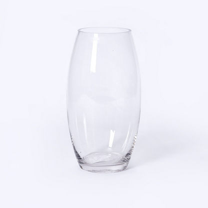 Atlanta Clear Nike Glass Oval Vase - 13x13x35 cm-Vases-image-4