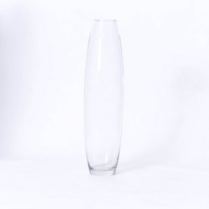 Atlanta Clear Soho Glass Oval Vase - 13x50 cms