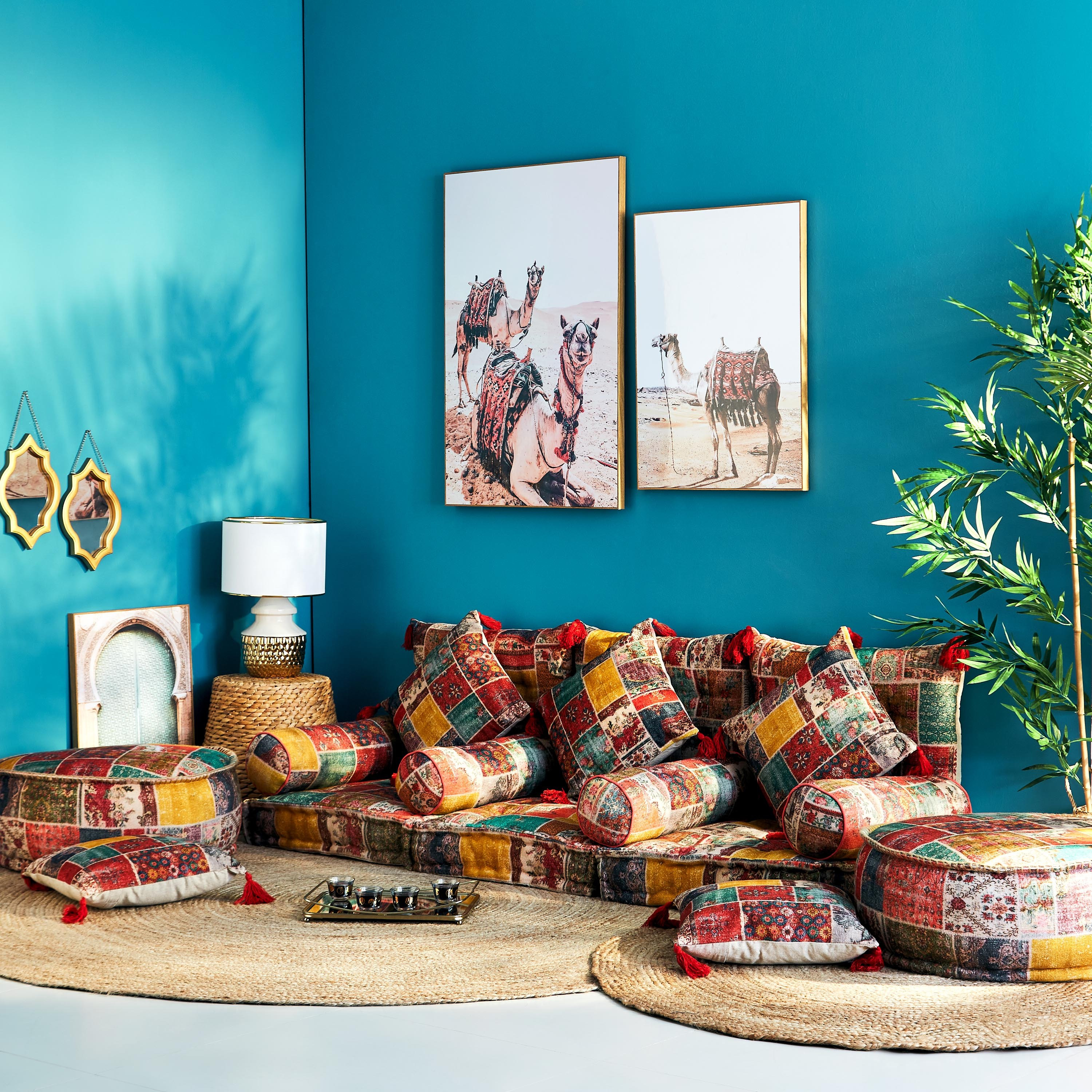 مقعد بوف بتصاميم متداخلة وطبعات من مارجان - 60x60 سم-hbxlivingroom-sofasandarmchairs-ottomansandfootstools-image-5